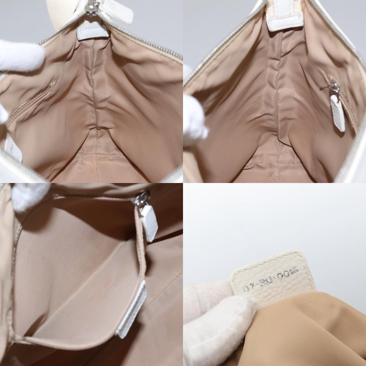 Dior DIOR Trotter Canvas Shoulder Bag White Size ONE SIZE - 12 Thumbnail