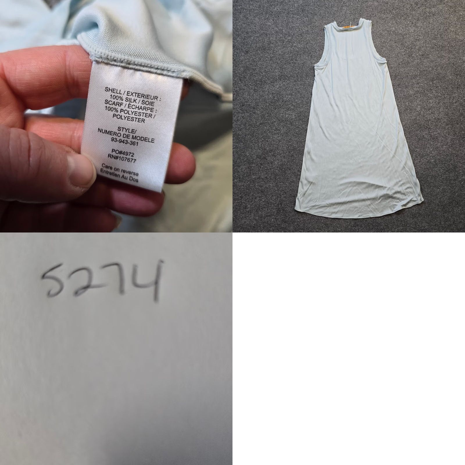 Alice + Olivia Alice + Olivia Dress Women XS Blue Silk Sheath Fitted Stretch Casual Beachy Knit Short Sleeveless Round Neck Pullover Pattern Solid Designer Size XS / US 0-2 / IT 36-38 - 8 Thumbnail