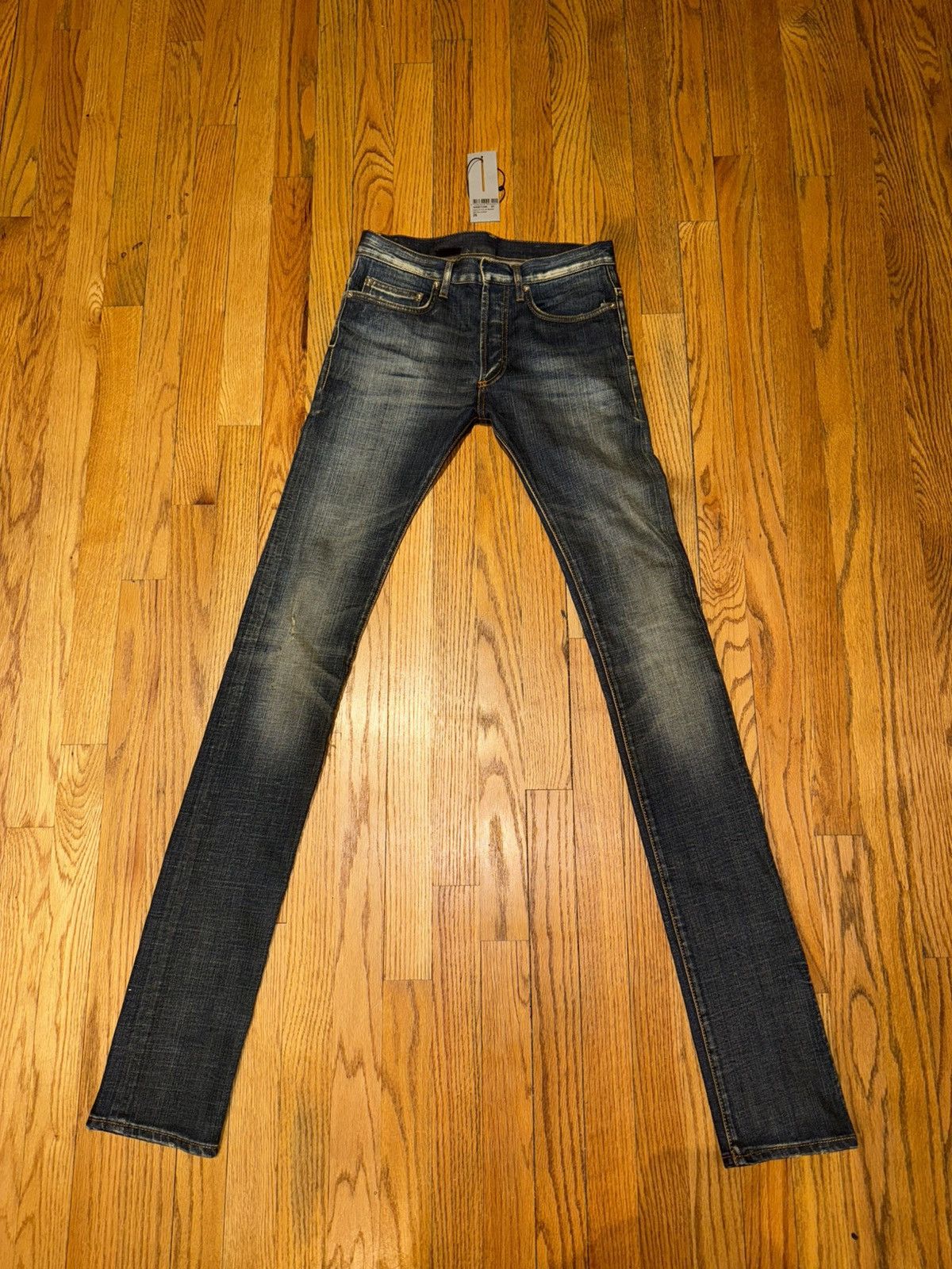 パンツ 2007 DIOR HOMME matte coating JAKE denim Dior Homme FW 07 “Navigate” Distressed Low-rise Jake Denim