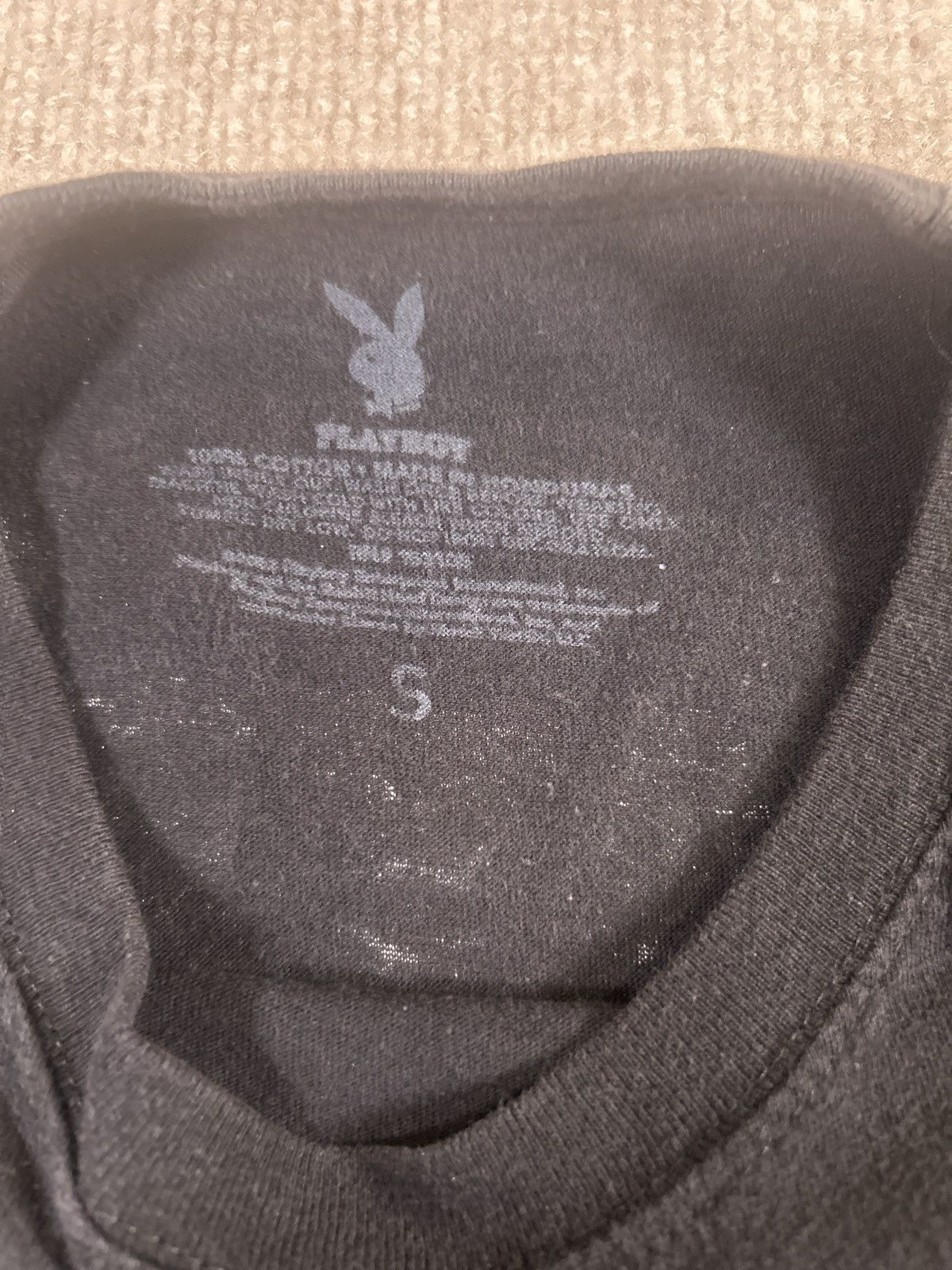 Playboy Playboy Graphic T-Shirt Black Size S Bunny Logo Front, back Size S / US 4 / IT 40 - 4 Thumbnail