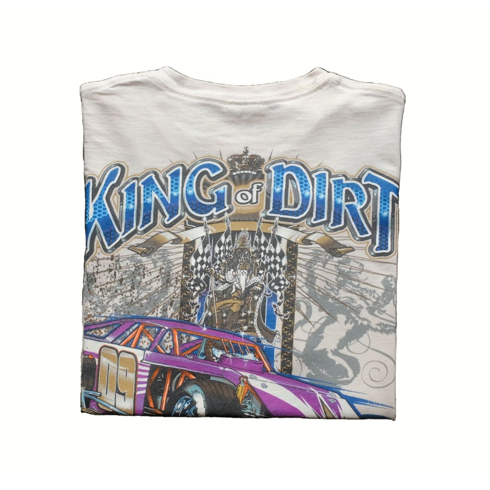 Gildan GILDAN UMP DIRTCAR RACING KING OF DIRT BROWN VTG Y2K 90s RACING MEN SZ M T-SHIRT Size US M / EU 48-50 / 2 - 2 Thumbnail