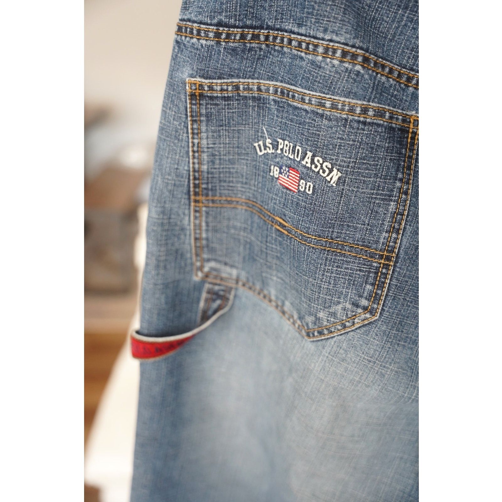 U.S. Polo Assn. Y2K US Polo Assn Embordered Baggy Carpenter Pants Size US 38 / EU 54 - 1 Thumbnail