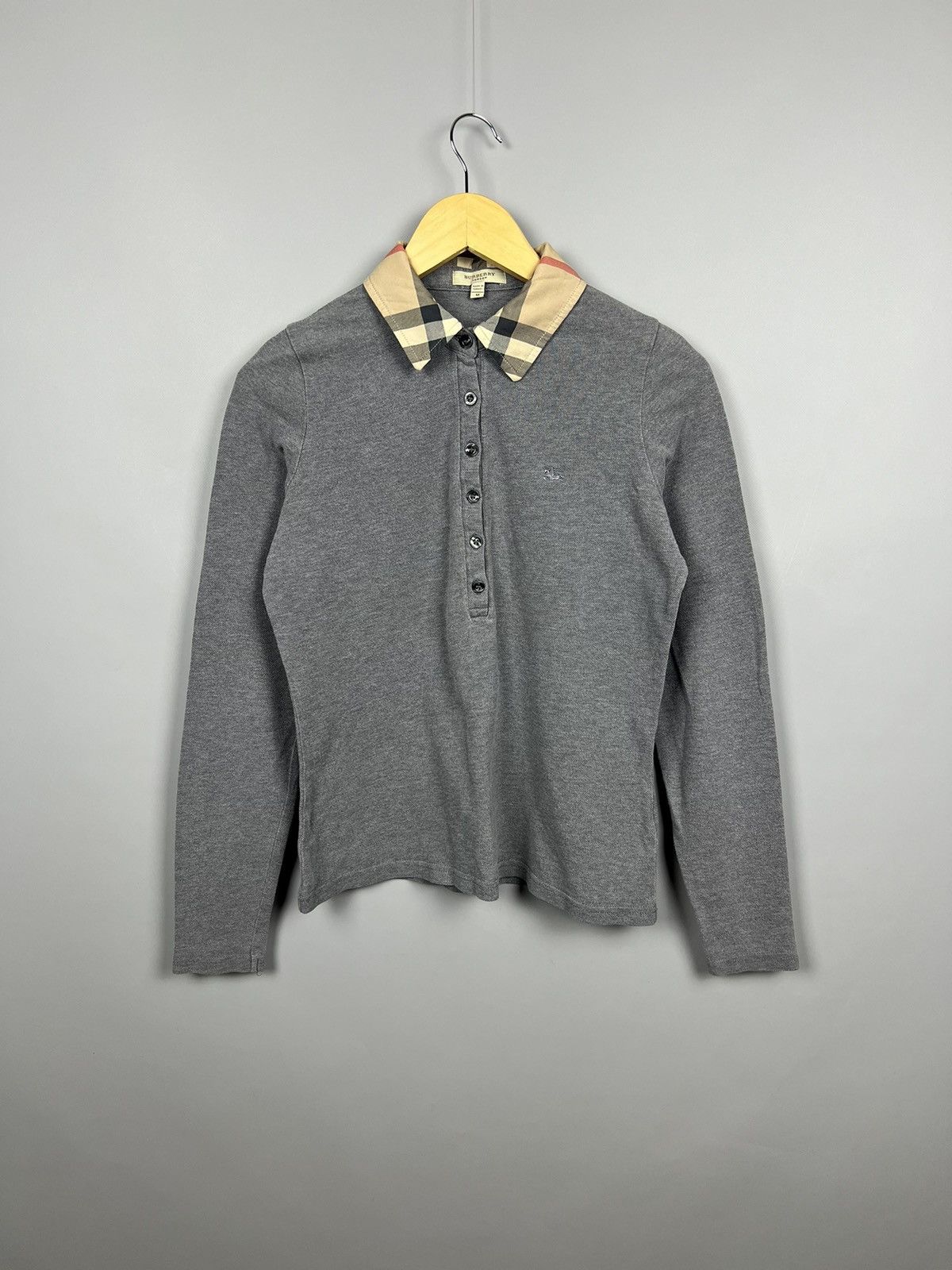 Burberry Burberry London Nova Check Cotton Longsleeve Polo Shirt Size M / US 6-8 / IT 42-44 - 1 Thumbnail