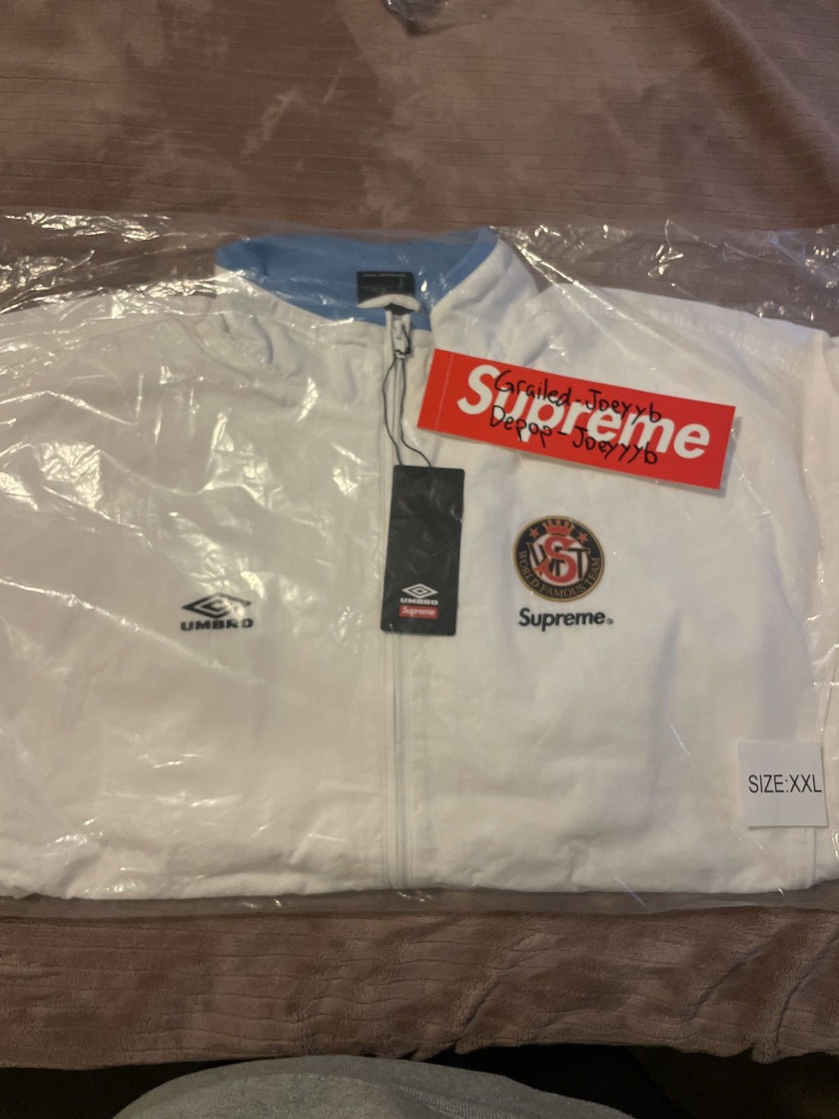 Supreme Supreme Umbro White Track Jacket | Grailed