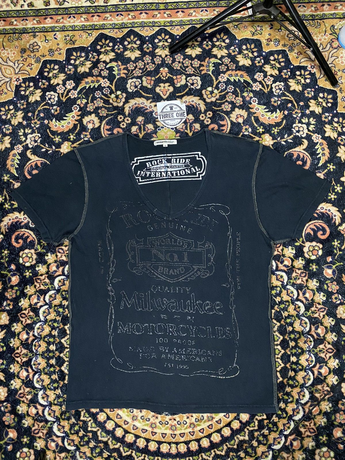 Beauty Beast × If Six Was Nine × semanticdesign Semantic design contrast stich rock ride t shirt Size US L / EU 52-54 / 3 - 7 Thumbnail