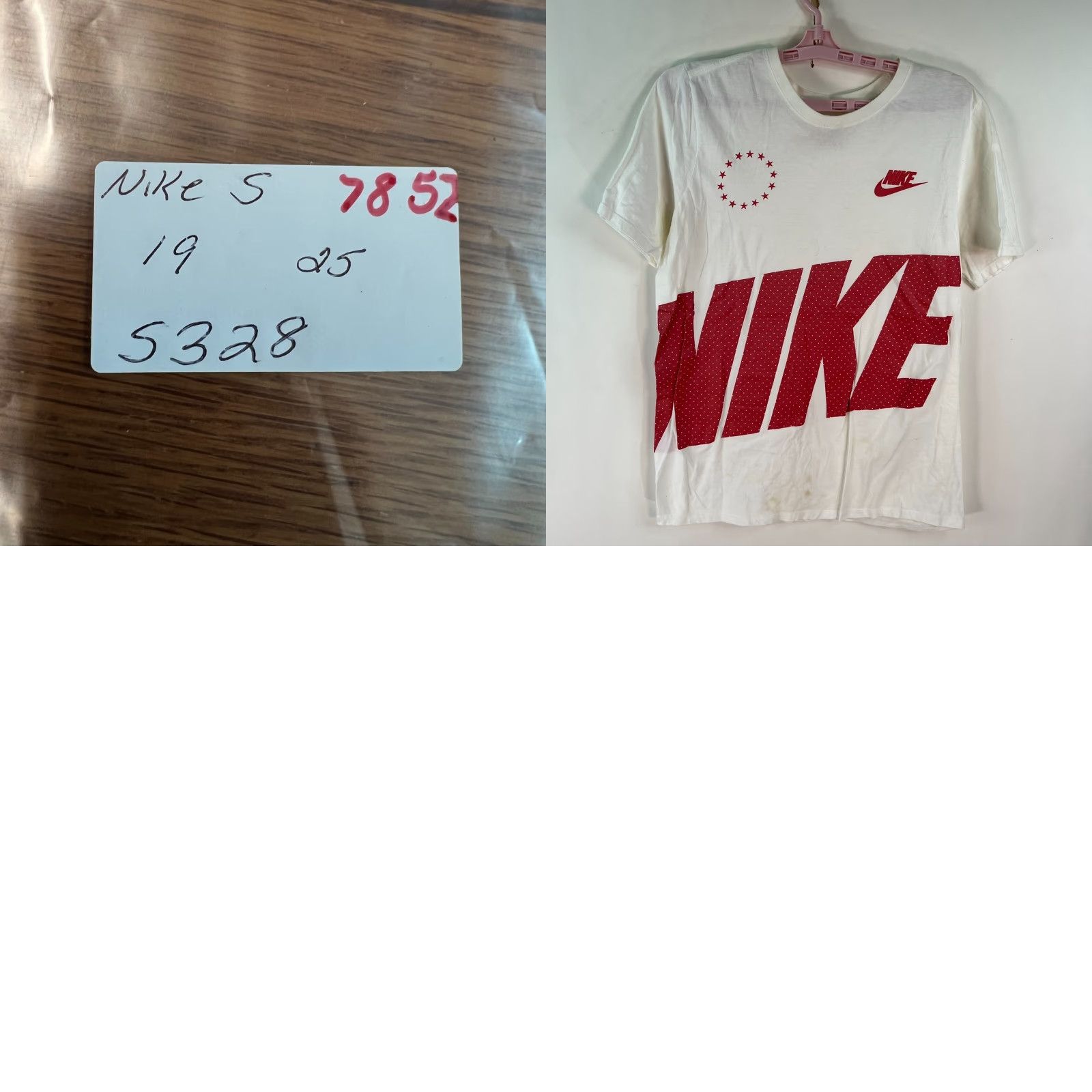 Nike Nike Shirt Adult Small White Red Spell Out Gym Outdoors Lightweight Men Size US S / EU 44-46 / 1 - 8 Thumbnail