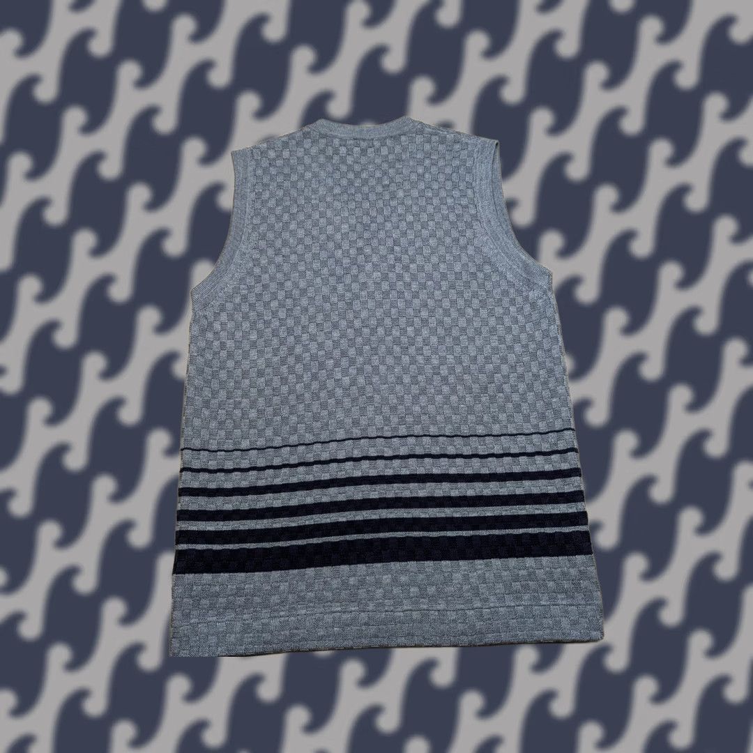Paul Smith Paul Smith Vest Mens Medium Gray Wool Sleeveless Sweater V Neck Check Plaid Golf Vintage: No Mens Size US M / EU 48-50 / 2 - 1 Thumbnail
