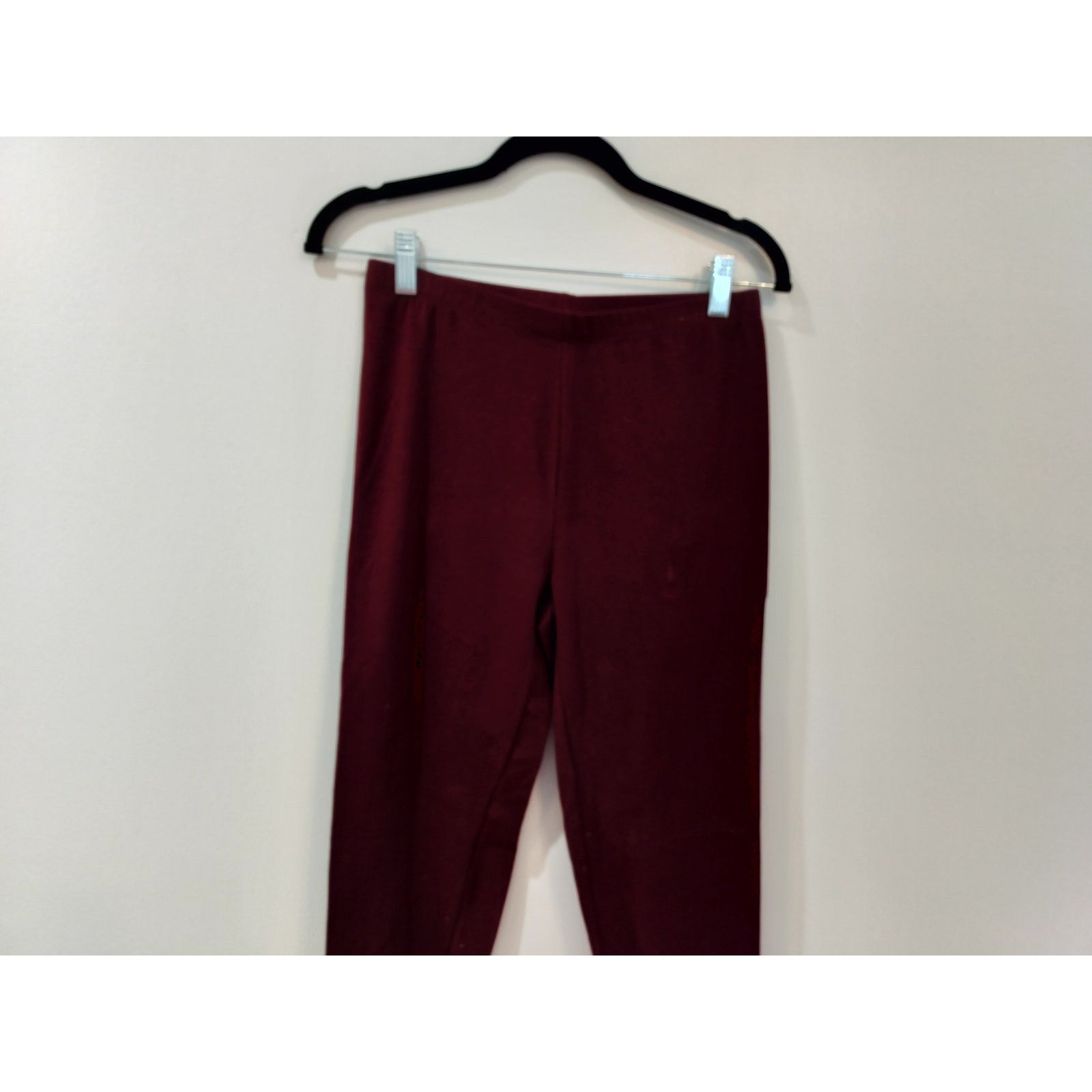 Other Zenana Women’s Large Burgundy Leggings High Waist Pants Size 26" / US 2 / IT 38 - 2 Thumbnail
