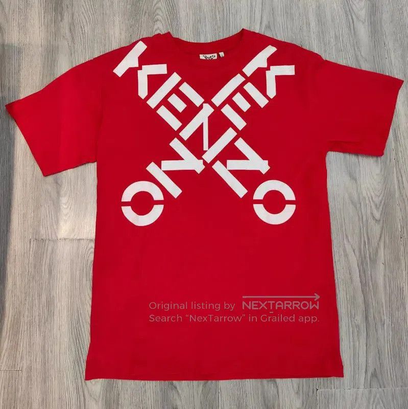 Kenzo KENZO Summer Red Cotton Men's T-Shirt . Size US S / EU 44-46 / 1 - 1 Thumbnail