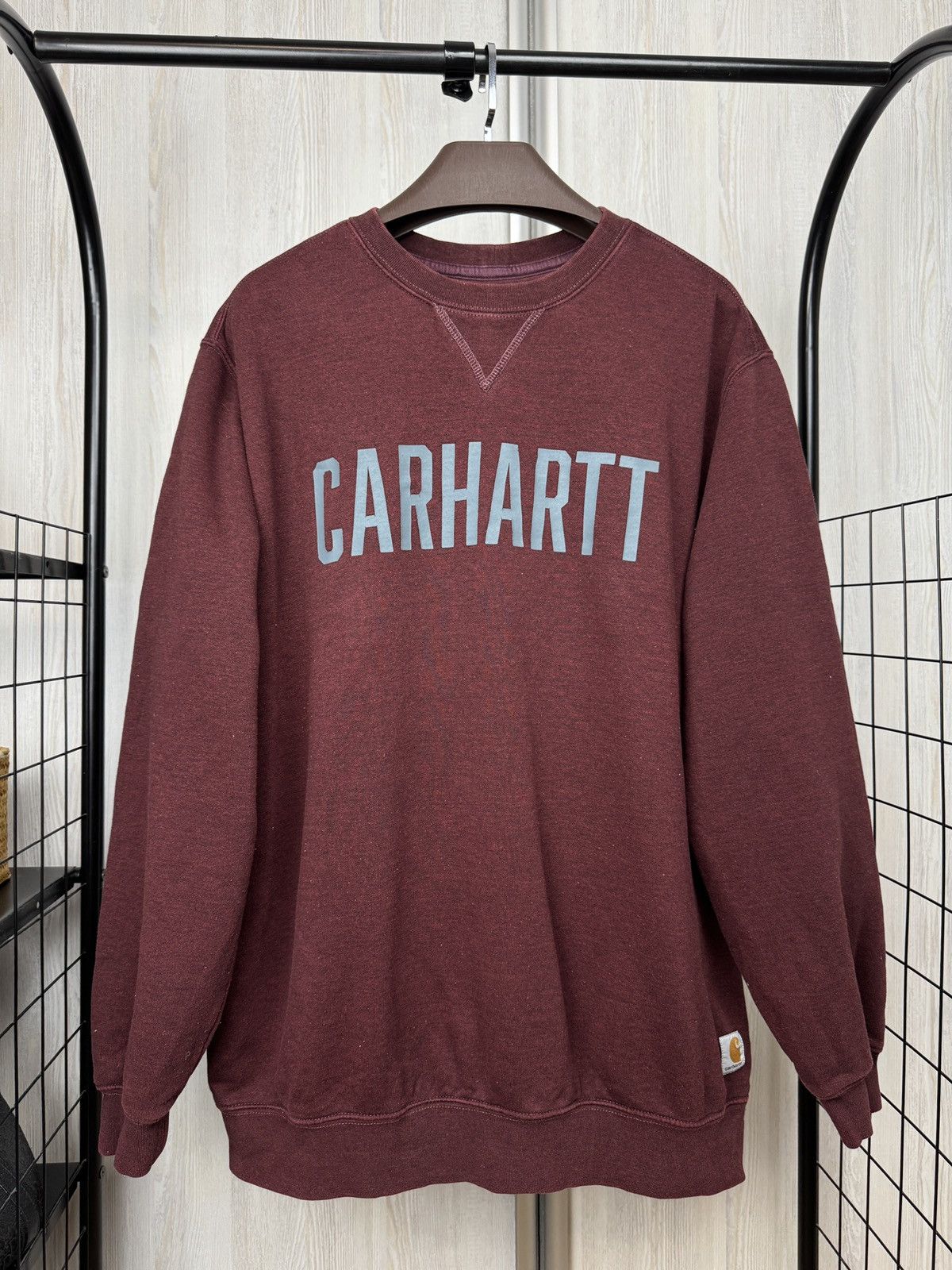 Carhartt Carhartt vintage men midweigh block logo crewneck sweatshirt Size US XL / EU 56 / 4 - 4 Thumbnail