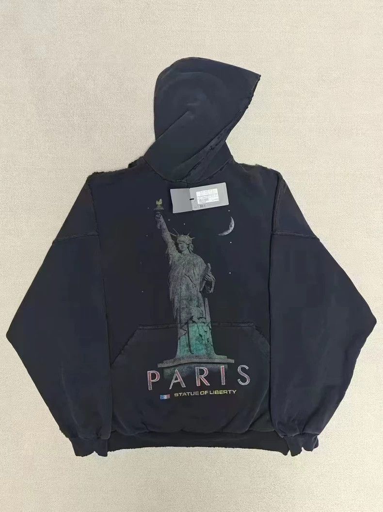 Balenciaga 24 FW Statue of Liberty Sabotage Hoodie 2502-Nex