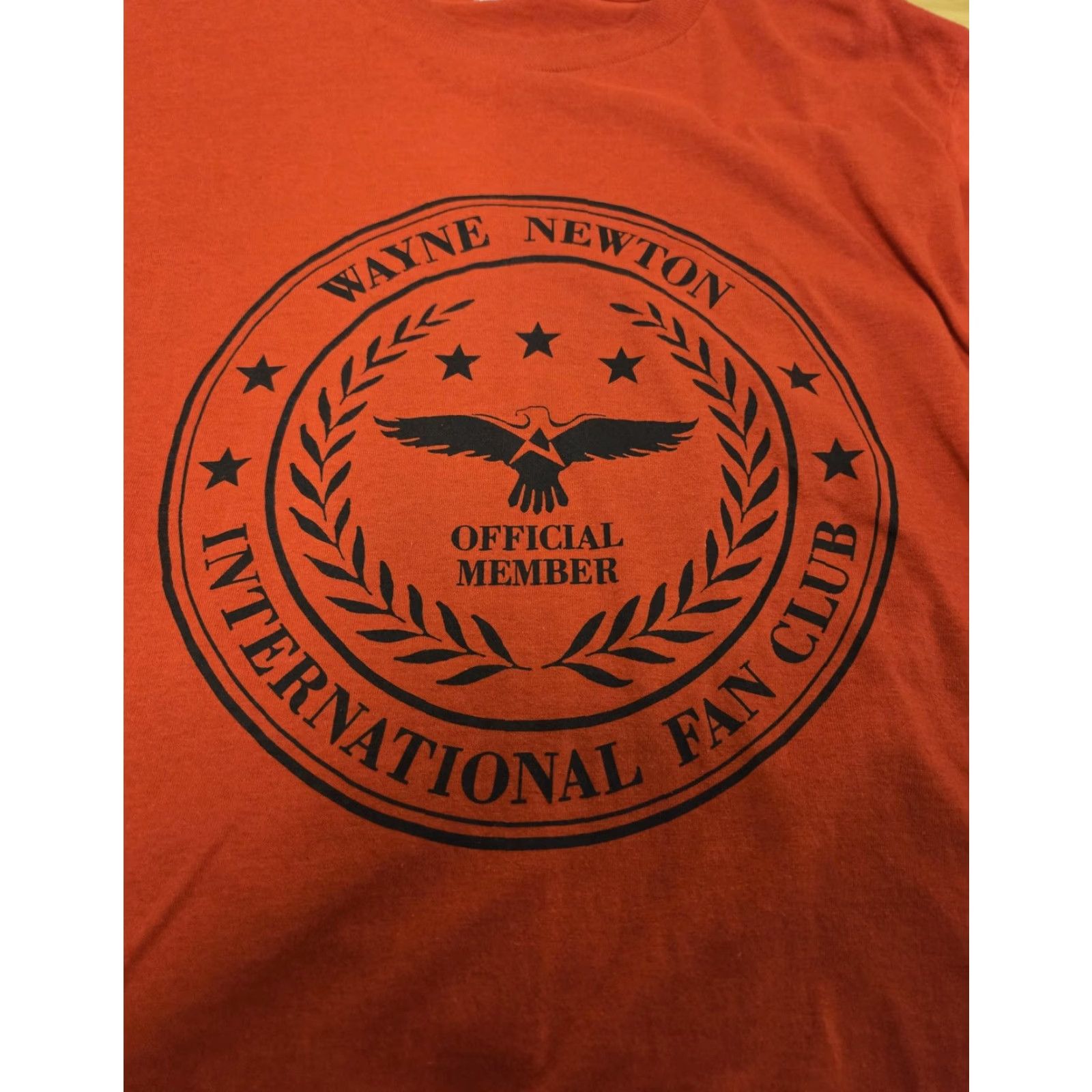 Vintage VINTAGE Wayne Newton Shirt Mens L Red Fan Club Graphic Screen Stars 80s Size US L / EU 52-54 / 3 - 2 Thumbnail