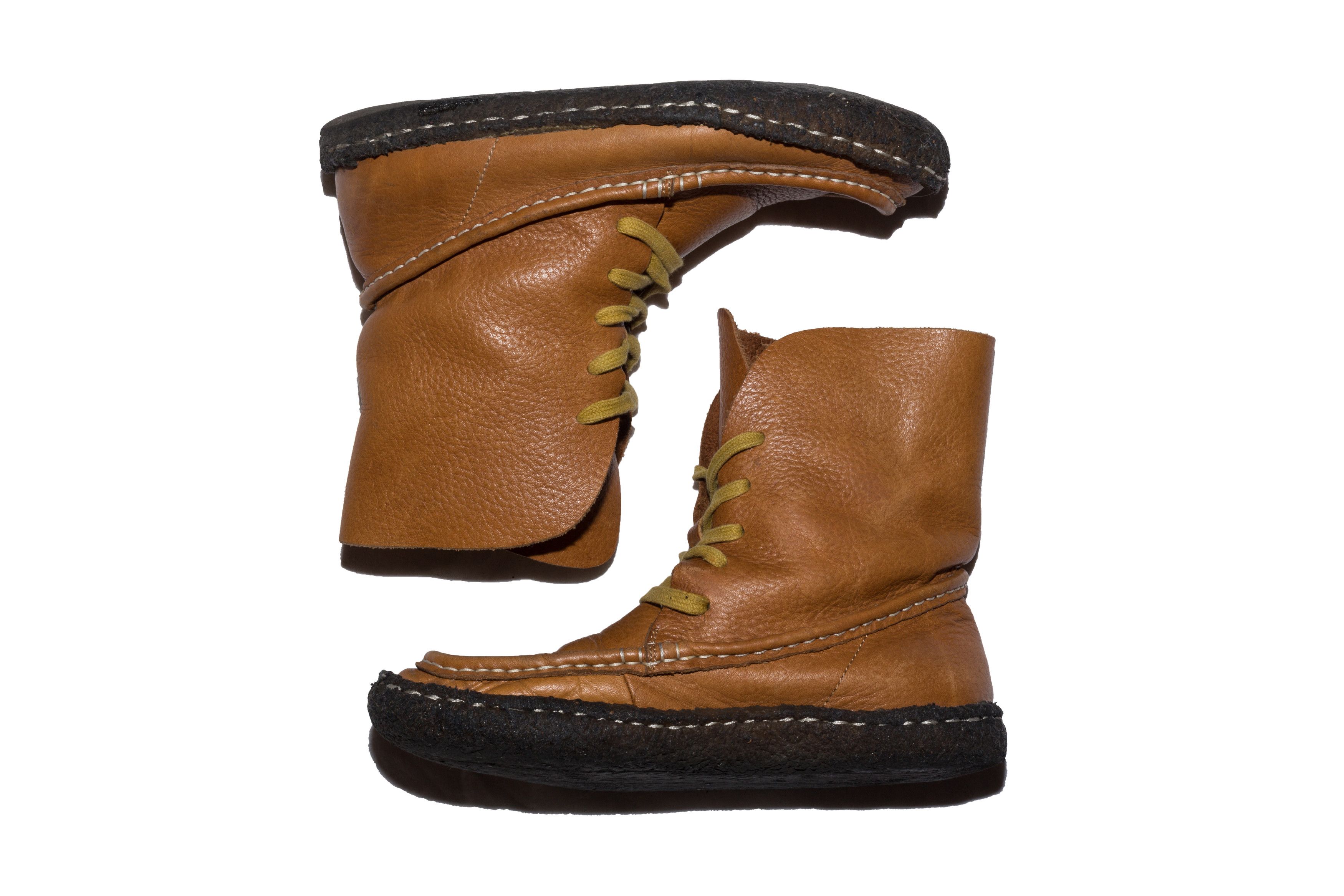 Issey Miyake LACE UP 5 HOLE MOCCASIN BOOTS Size US 6.5 / IT 36.5 - 10 Thumbnail