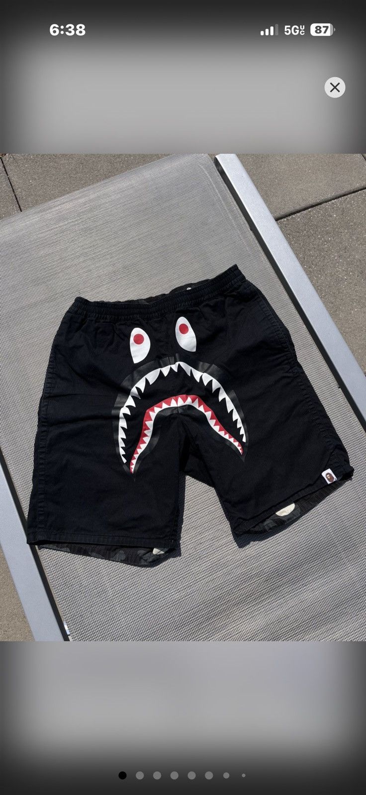 Bape BAPE Space Camo Shark Reversible Shorts Size US 32 / EU 48 - 1 Thumbnail