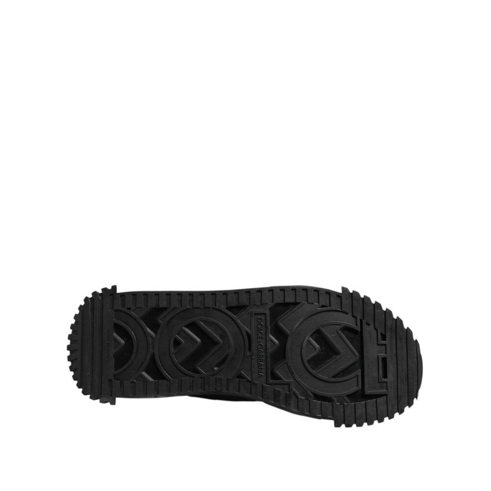 Dolce & Gabbana Dolce & Gabbana Black Logo Lace Up Low Top NS1 Sneakers Shoe Size US 12 / EU 45 - 7 Thumbnail