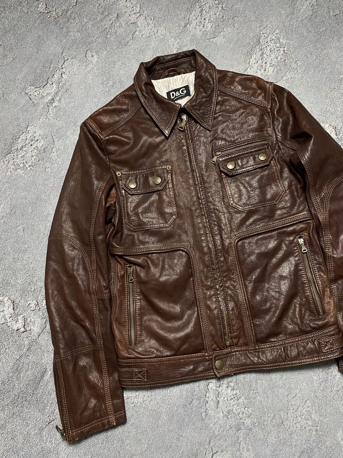 Dolce & Gabbana Dolce gabbana leather jacket mens Size US L / EU 52-54 / 3 - 4 Thumbnail
