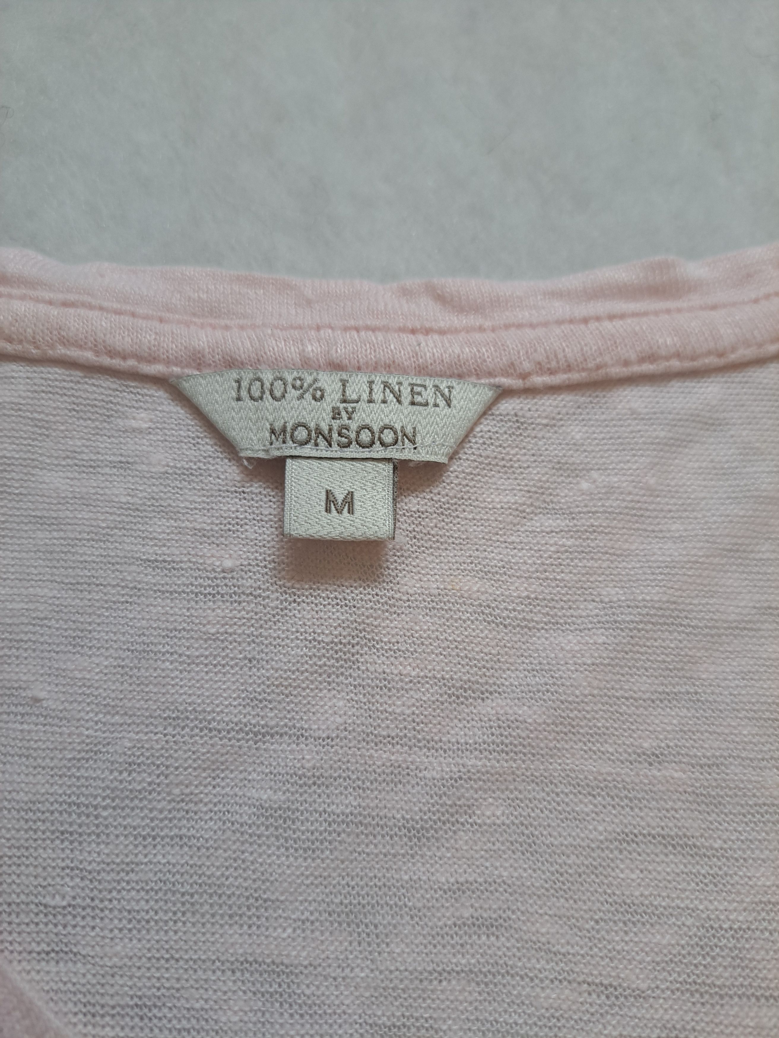 Designer Monsoon linen pink t-shirt tshirt M. Size M / US 6-8 / IT 42-44 - 5 Thumbnail