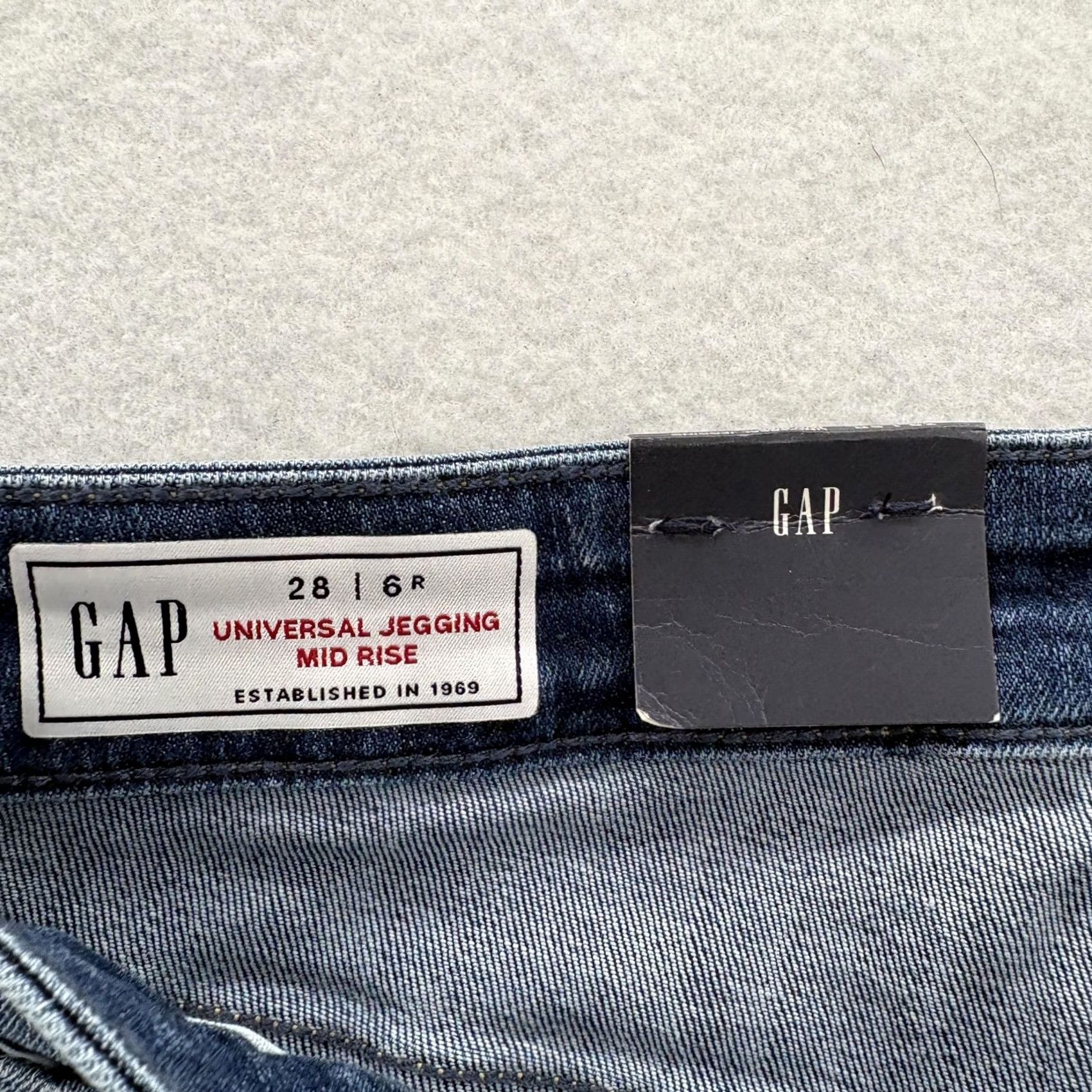 Gap Gap Jegging Jeans Womens 6 Blue Medium Wash Mid Rise Super Stretch NWT Size 28" / US 6 / IT 42 - 4 Thumbnail