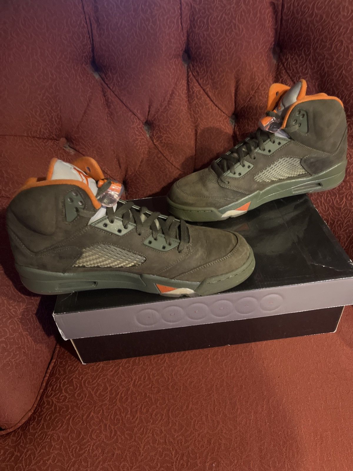 Jordan Brand × Nike 2006* Olive Jordan 5 Size US 10.5 / EU 43-44 - 2 Thumbnail
