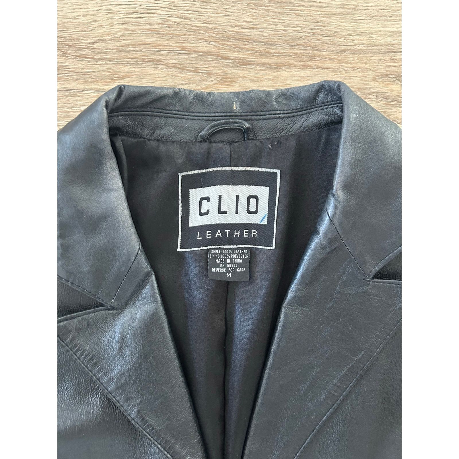Leather CLIO | LEATHER BLAZER Size M / US 6-8 / IT 42-44 - 4 Thumbnail