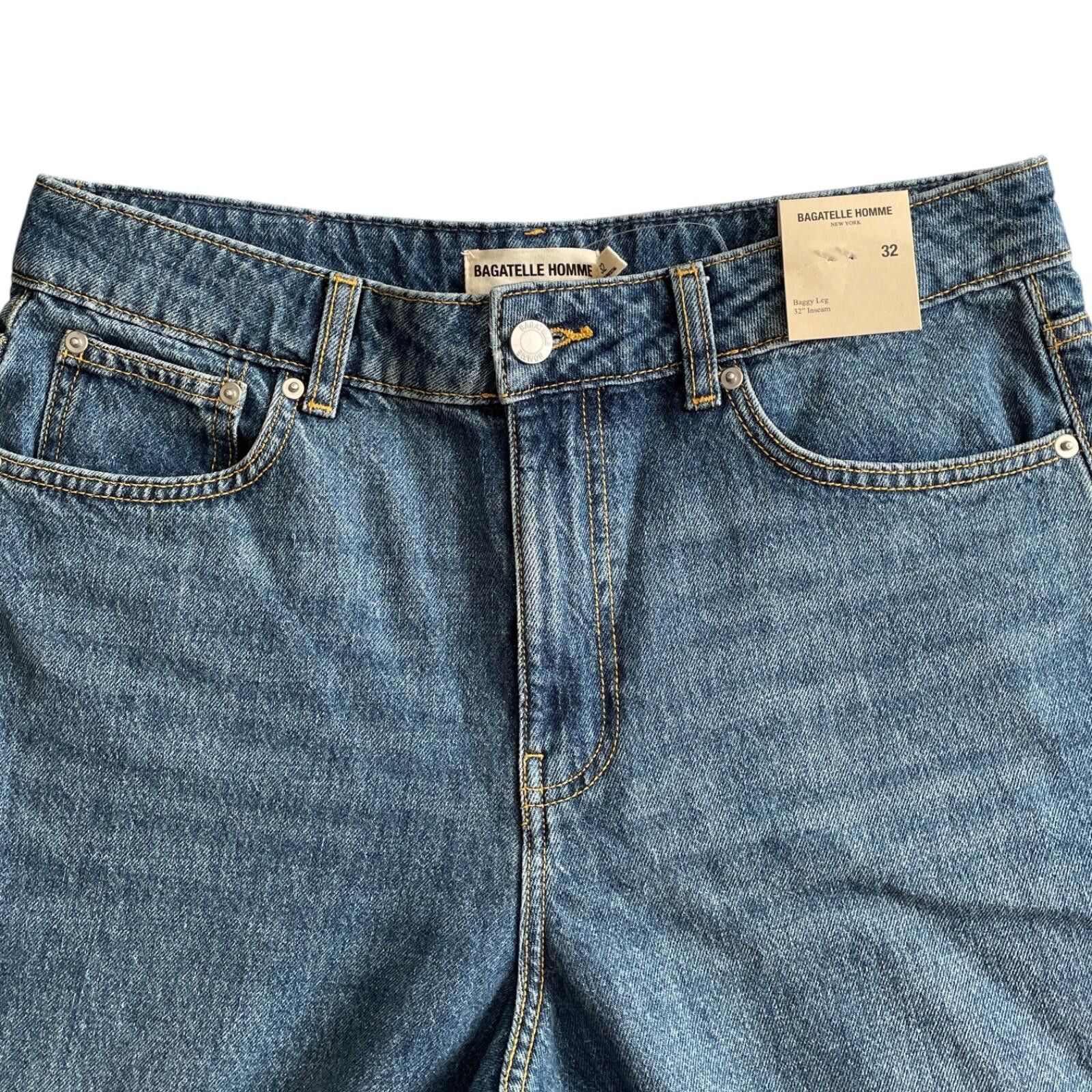 Other NWT Bagatelle Homme Jeans Mens 32x32 Baggy Leg Denim Size US 32 / EU 48 - 4 Thumbnail