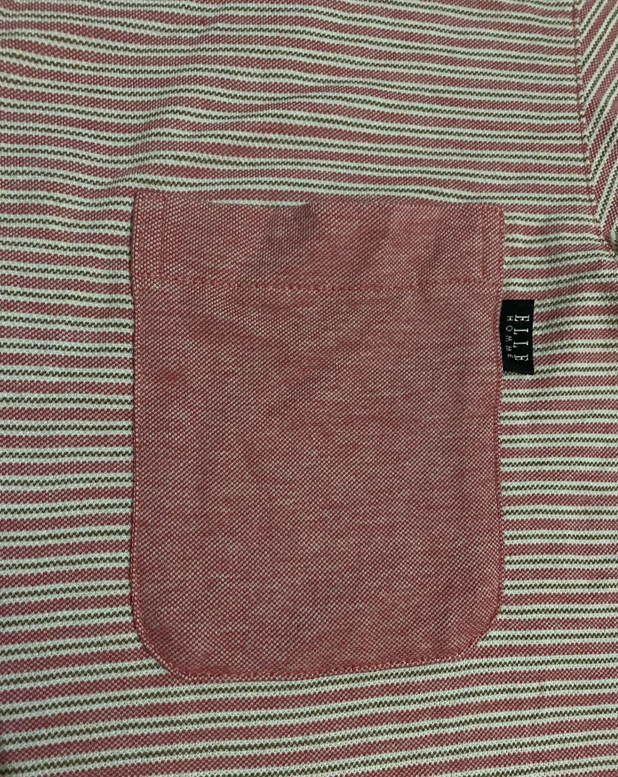Japanese Brand Vintage ELLE HOMME Striped Single Pocket M Size US M / EU 48-50 / 2 - 3 Thumbnail