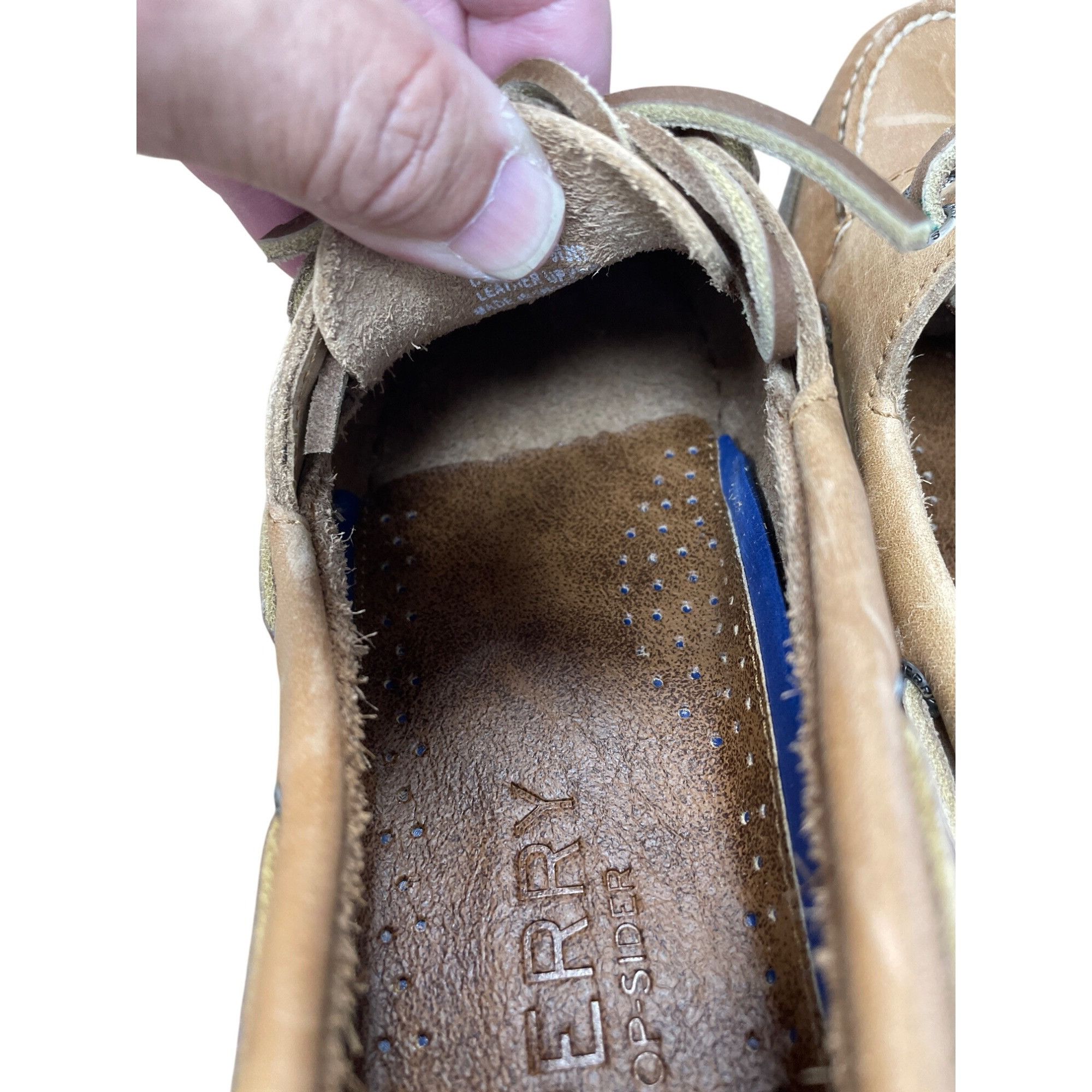 Sperry Sperry Mens Tan Leather Boat loafers Shoes Size 7.5M SKU 925 Size US 7.5 / EU 40-41 - 7 Thumbnail