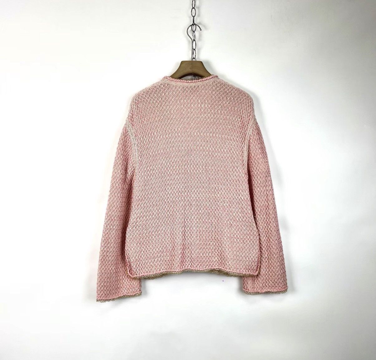 Chanel Chanel Cherry Blossom Pink Knit Cardigan Coat K12 Size S / US 4 / IT 40 - 2 Thumbnail