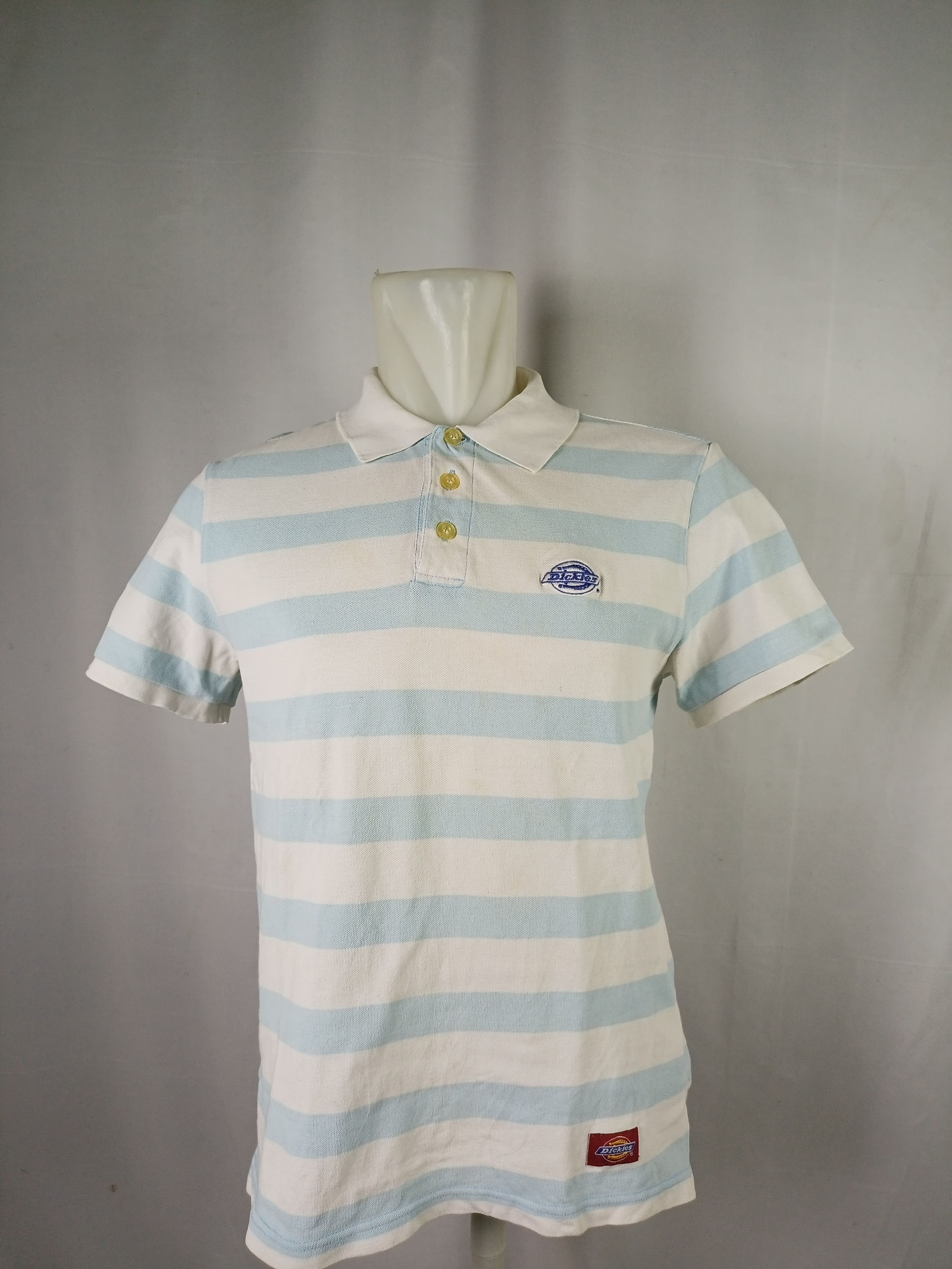 Dickies × Vintage Dickies Striped Embroidery Logo polo t-shirt Size US M / EU 48-50 / 2 - 1 Thumbnail
