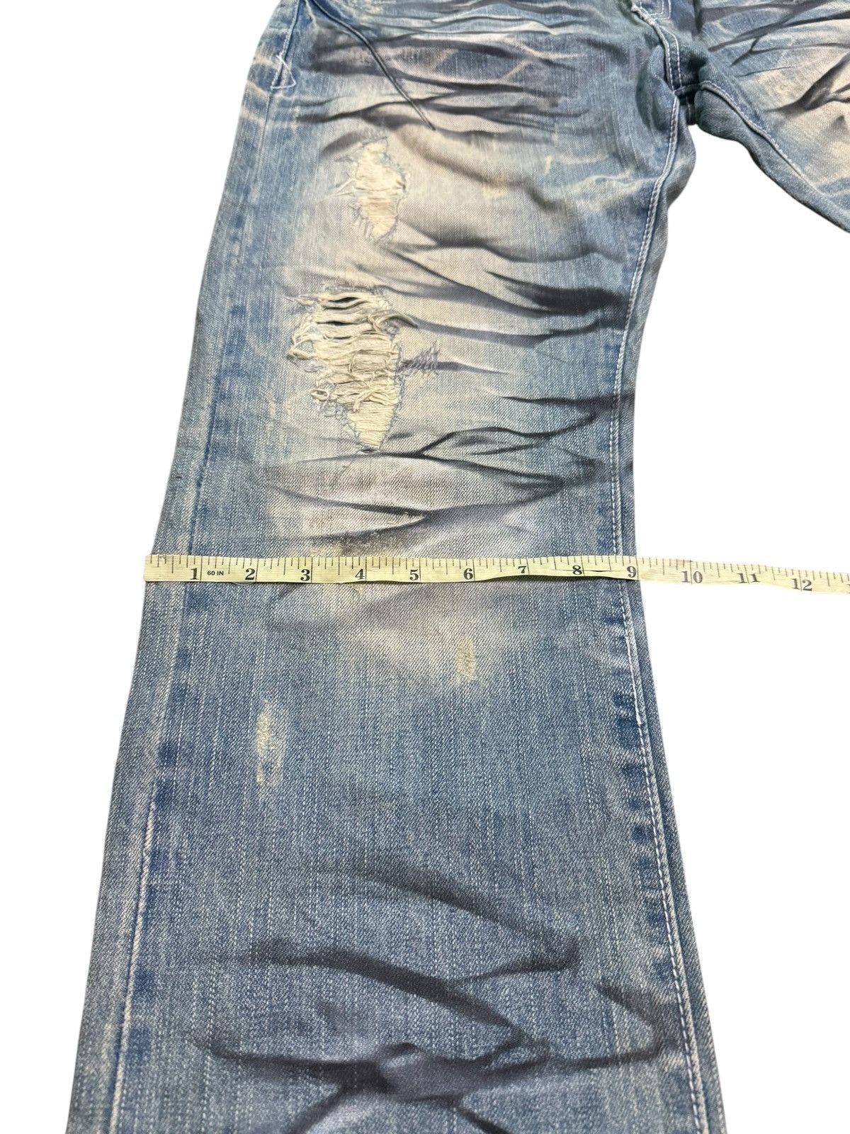 Japanese Brand DELETE ANYTIME SEMANTIC DESIGN DISTRESSED DENIM JEANS Size US 34 / EU 50 - 13 Thumbnail
