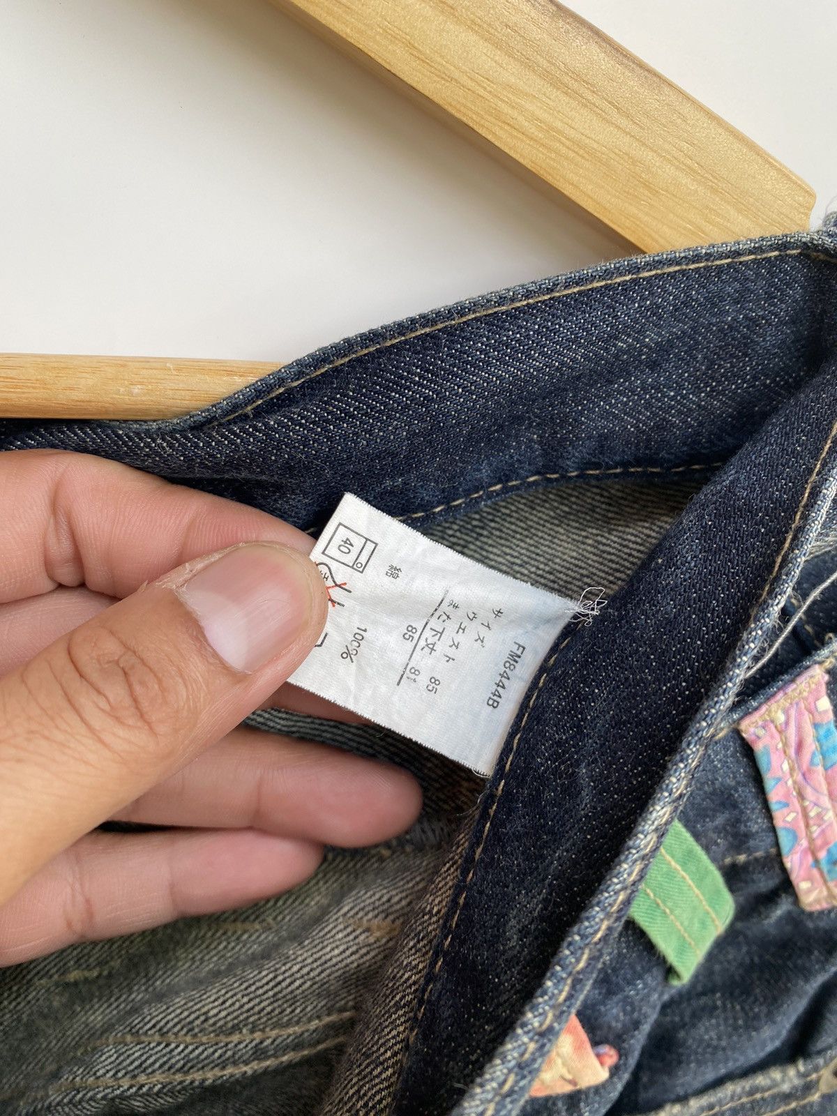 Japanese Brand Vtg Denim Japan Double Waist Flared Size US 37 - 10 Thumbnail