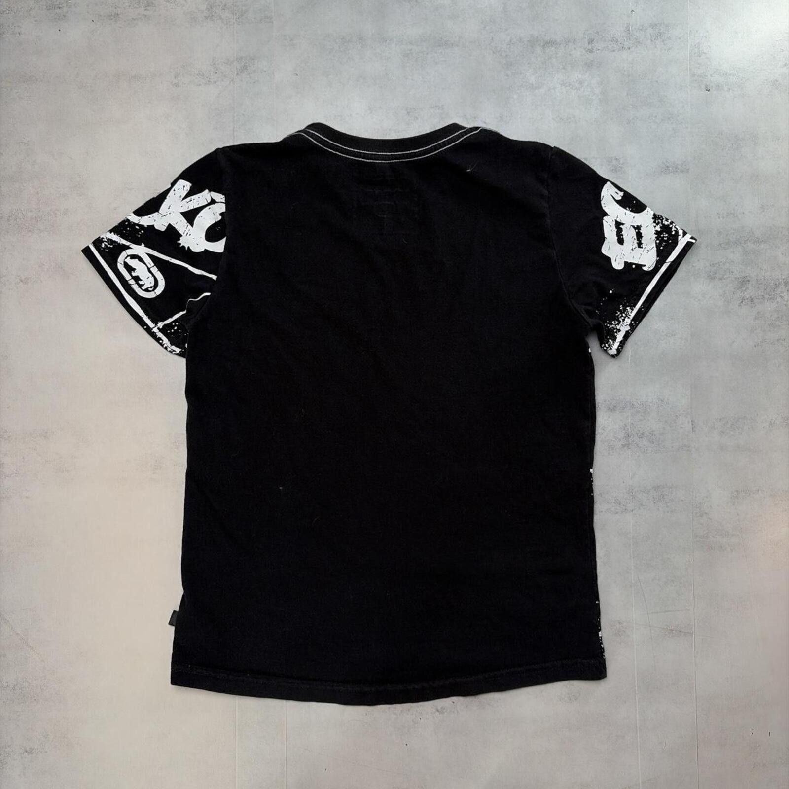 Ecko Unltd. Y2K Black Ecko Unltd Grunge Gothic Skater T-Shirt Size S / US 4 / IT 40 - 6 Thumbnail
