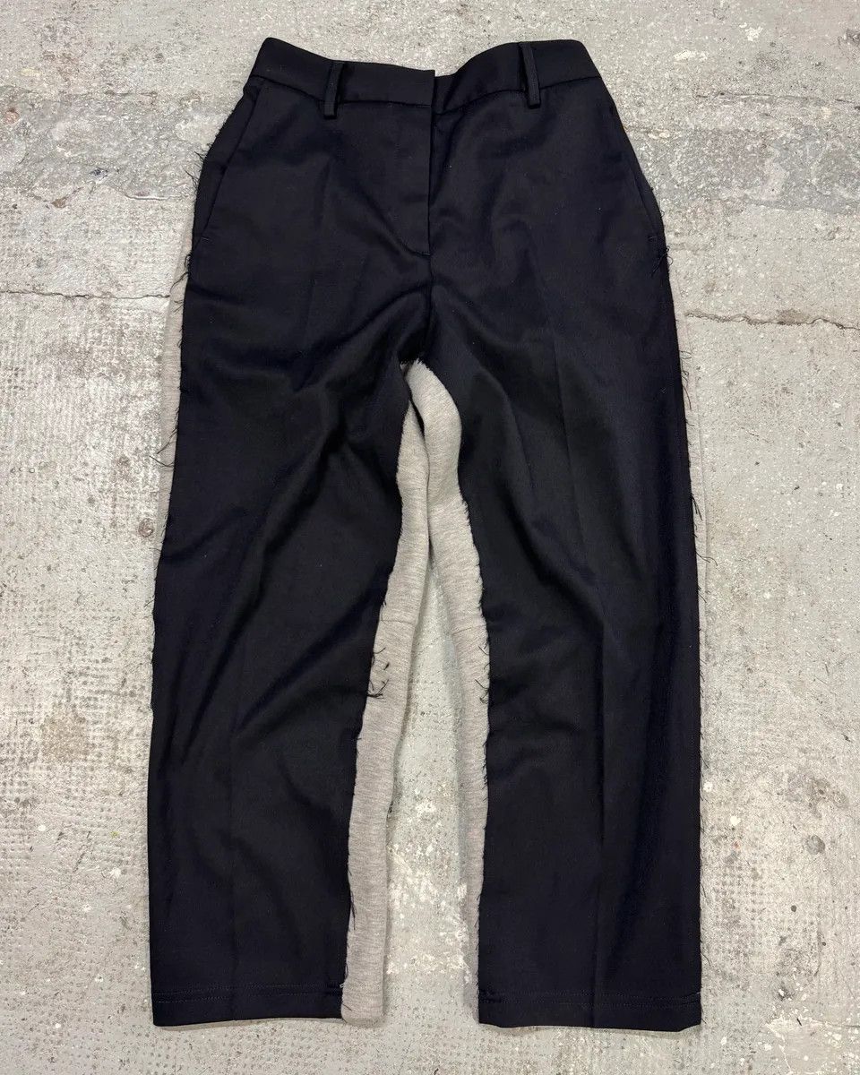 Maison Margiela SS2021 Maison Margiela Black & Grey Hybrid Tailored Joggers Suitpants Size 24" / US 00 / IT 34 - 1 Thumbnail