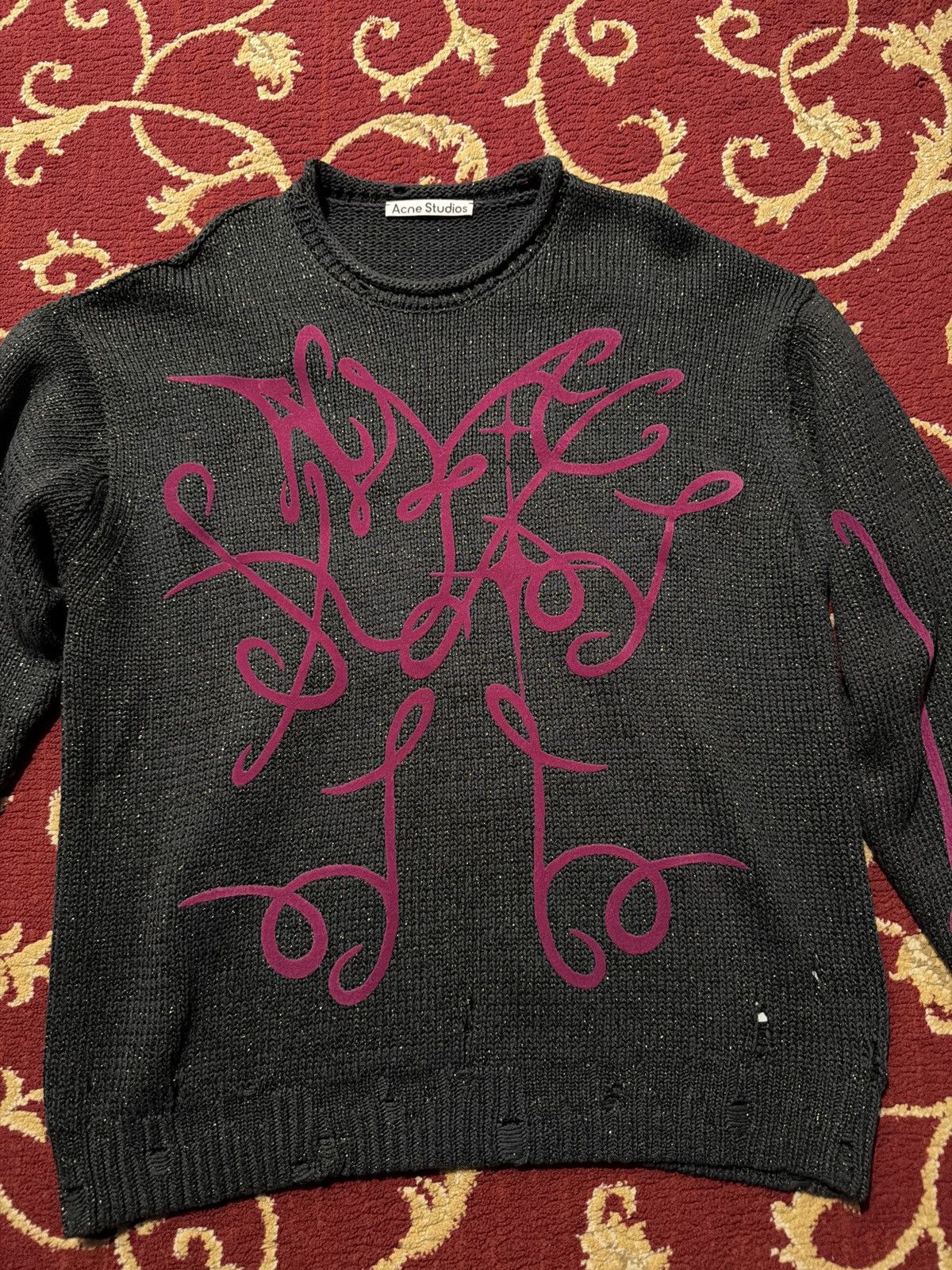 Acne Studios Acne Studios printed jumper multi color Size US S / EU 44-46 / 1 - 1 Thumbnail