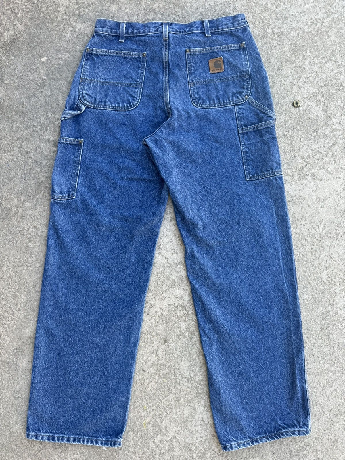 Carhartt × Vintage Carhartt B73 Double Knee Carpenter Pant Big Logo Size US 33 - 9 Thumbnail