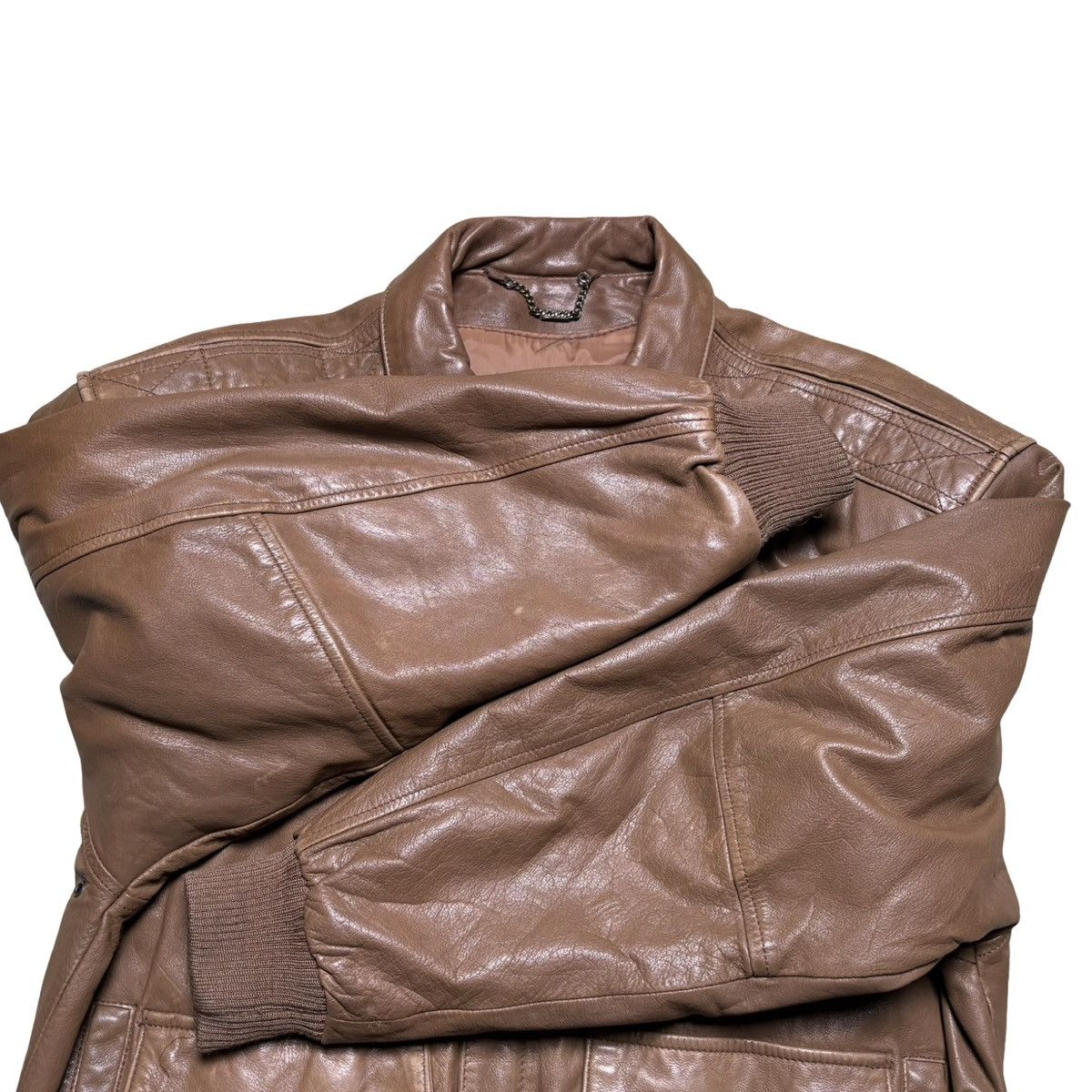Other Vintage Pelle NY Milano Leather Jacket M Bomber Flight A2 Size US M / EU 48-50 / 2 - 6 Thumbnail
