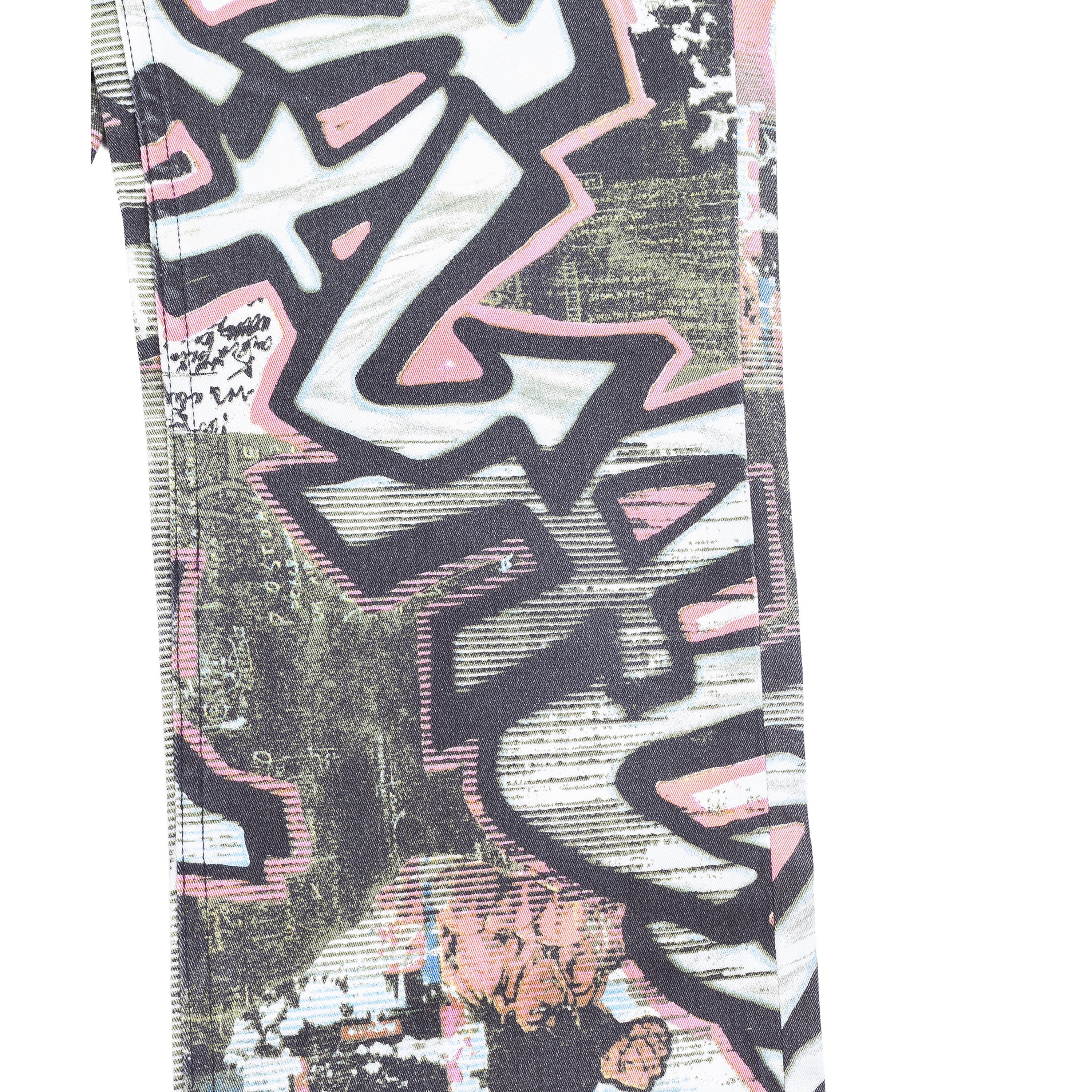Roberto Cavalli Roberto Cavalli Angels Graffiti Comic Printed Pants Size 26" / US 2 / IT 38 - 5 Thumbnail