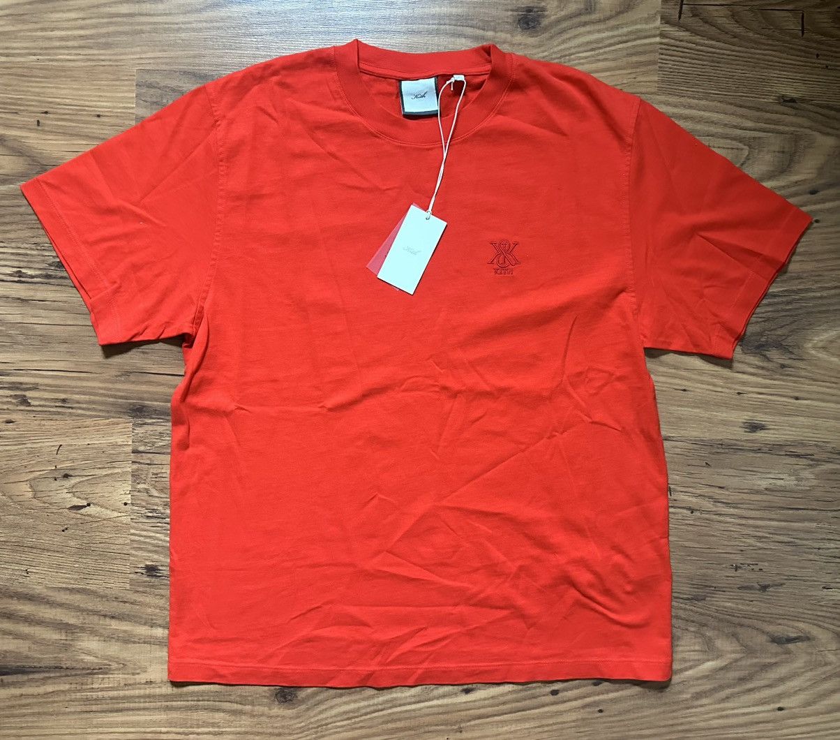 Kith Kith Women Nia II Sueded Tee - Cinnabar/Red Size L / US 10 / IT 46 - 1 Thumbnail
