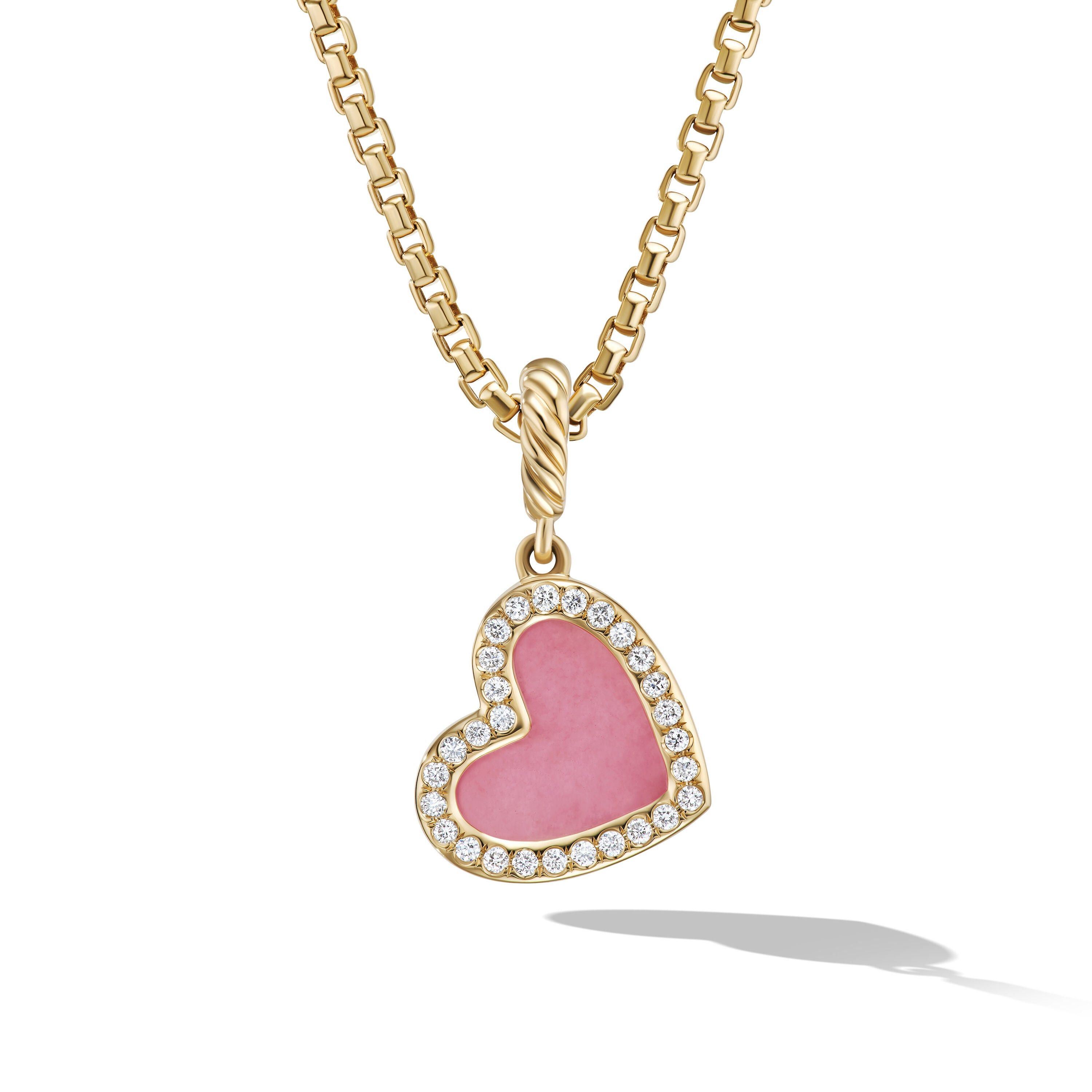David Yurman o1w1db10525 D17837DPendant in 18K Yellow Gold with Rhodonite Size ONE SIZE - 1 Thumbnail