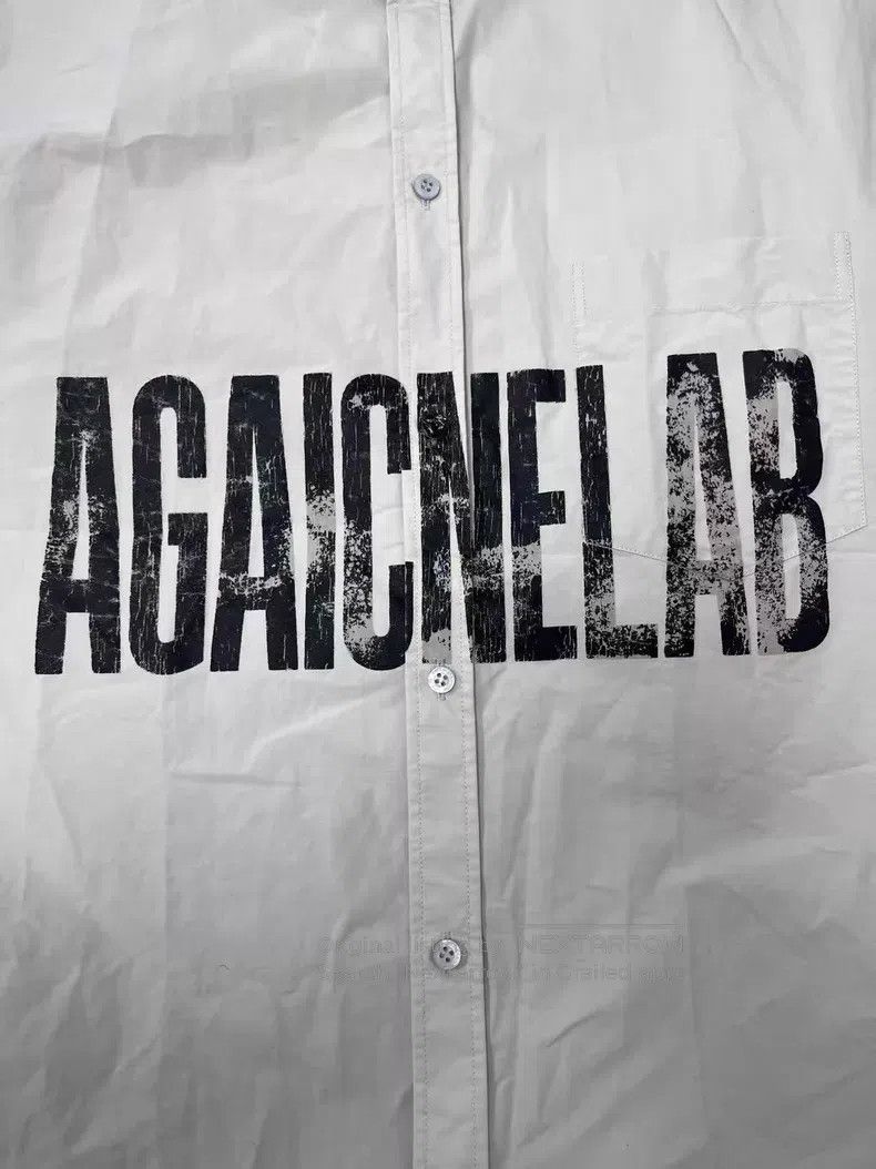 Balenciaga Balenciaga Size 38 Alphabet Printed Round Neck Short Sleev Size M / US 6-8 / IT 42-44 - 3 Thumbnail