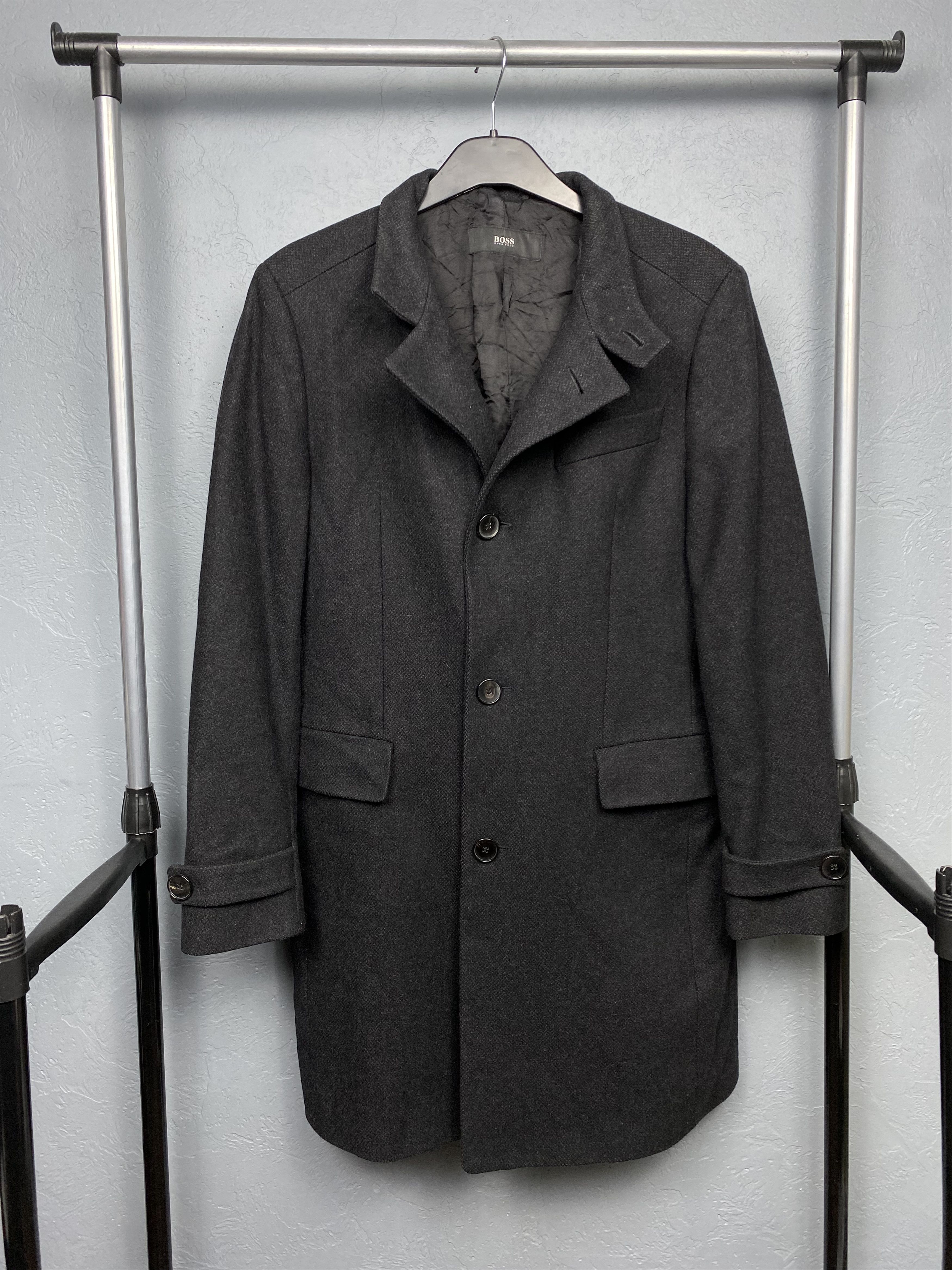 Hugo Boss Hugo Boss Vintage Mens Wool Coat Jacket Size US S / EU 44-46 / 1 - 1 Thumbnail