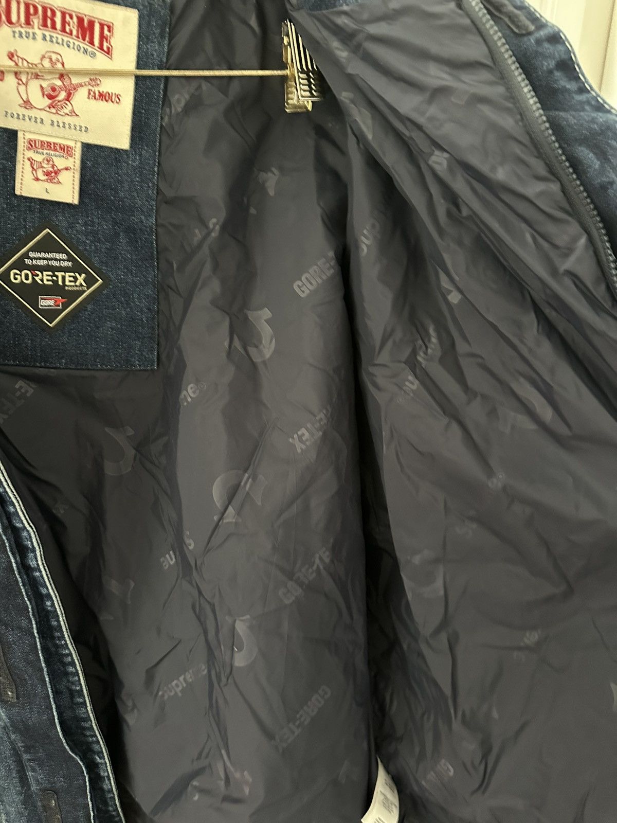Supreme × True Religion Supreme x True Religion Gore Tex Denim Jacket Size US L / EU 52-54 / 3 - 6 Thumbnail