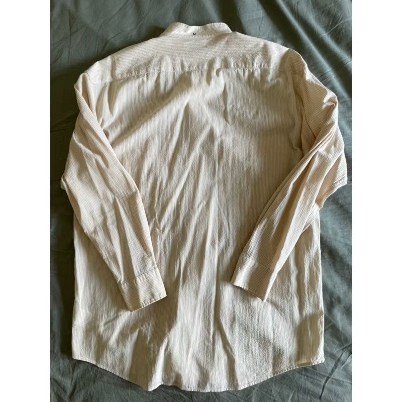Lemaire × Uniqlo Men’s Uniqlo U by Lemaire Loose Fit Striped Shirt Sz M NWT Size US M / EU 48-50 / 2 - 4 Thumbnail