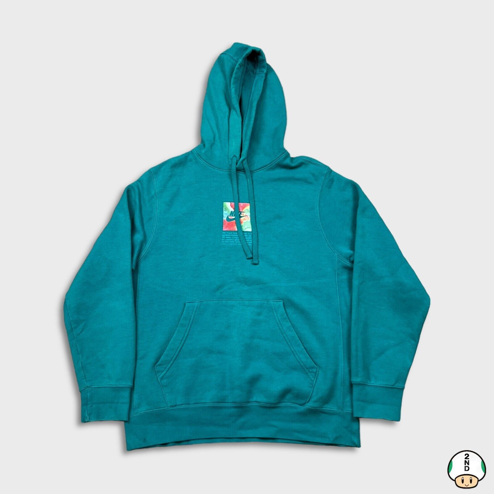 Nike × Vintage Nike Sportswear Hoodie Medium Swoosh Box Logo Fleece Hooded Size US M / EU 48-50 / 2 - 1 Thumbnail