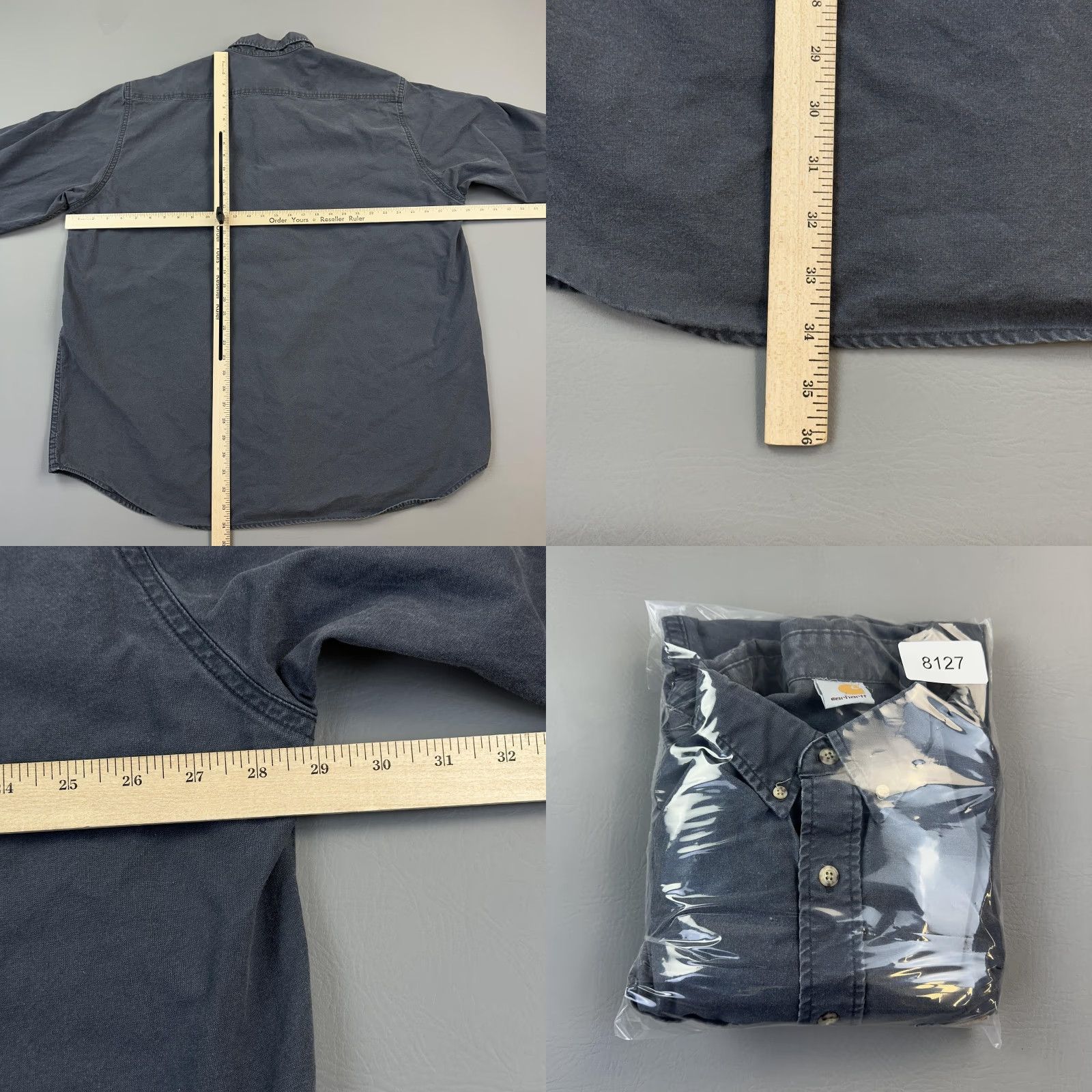 Carhartt VINTAGE Carhartt Shirt Mens 2XL Gray Button-Down Workwear Heavyweight Y2K Mens Size US XXL / EU 58 / 5 - 8 Thumbnail