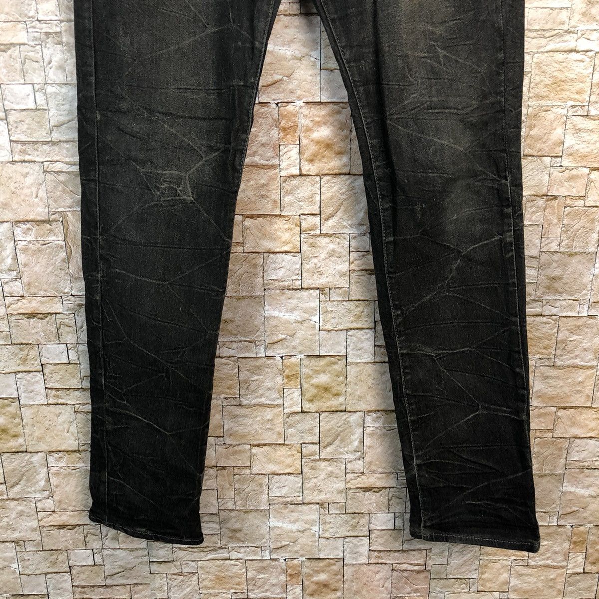 Japanese Brand Japan vintage Black Denim jeans Pants #A639 Size US 29 - 6 Thumbnail