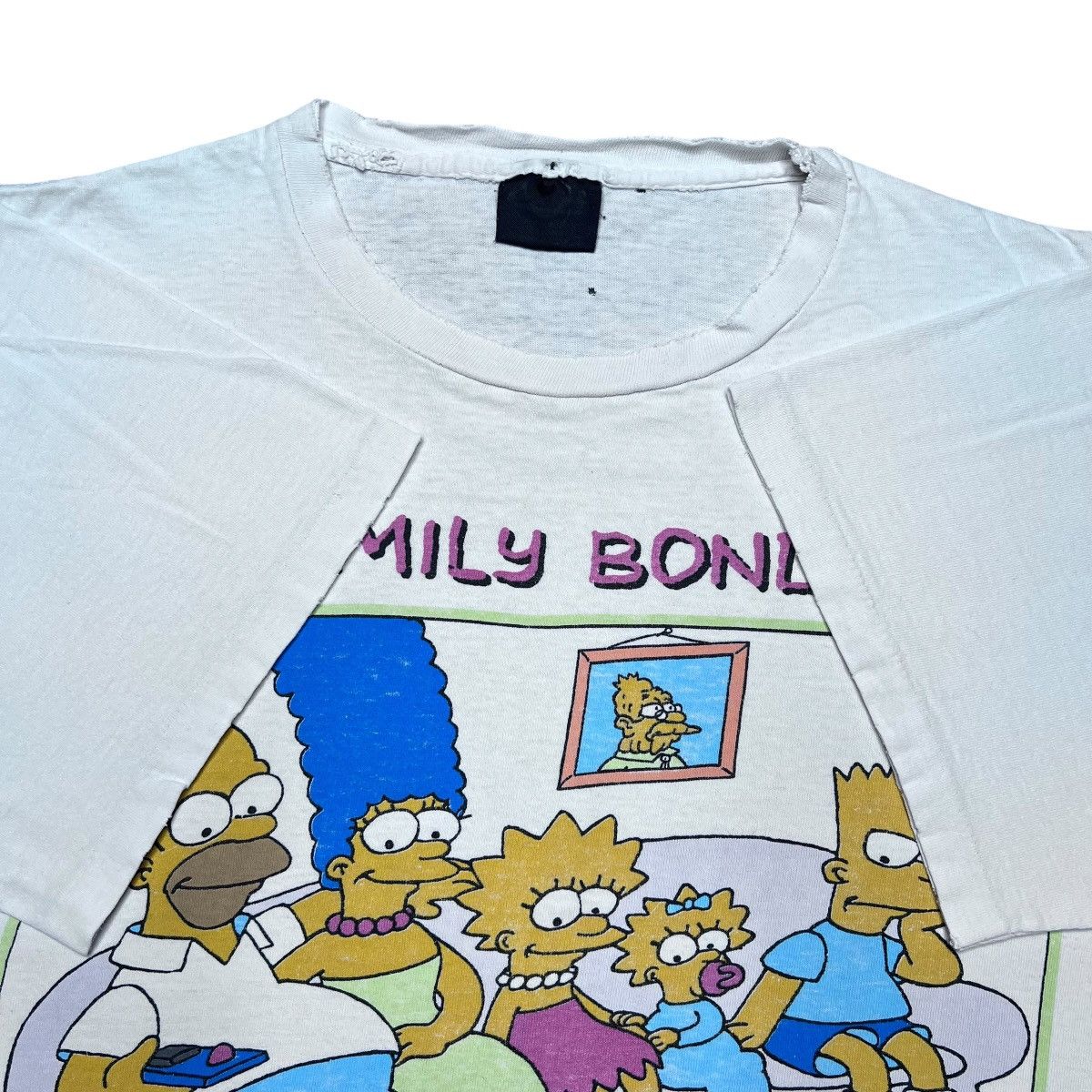 Changes × The Simpsons × Vintage 1989 The Simpsons Family Bonding Cartoon Graphic Changes Tee Size US L / EU 52-54 / 3 - 2 Thumbnail