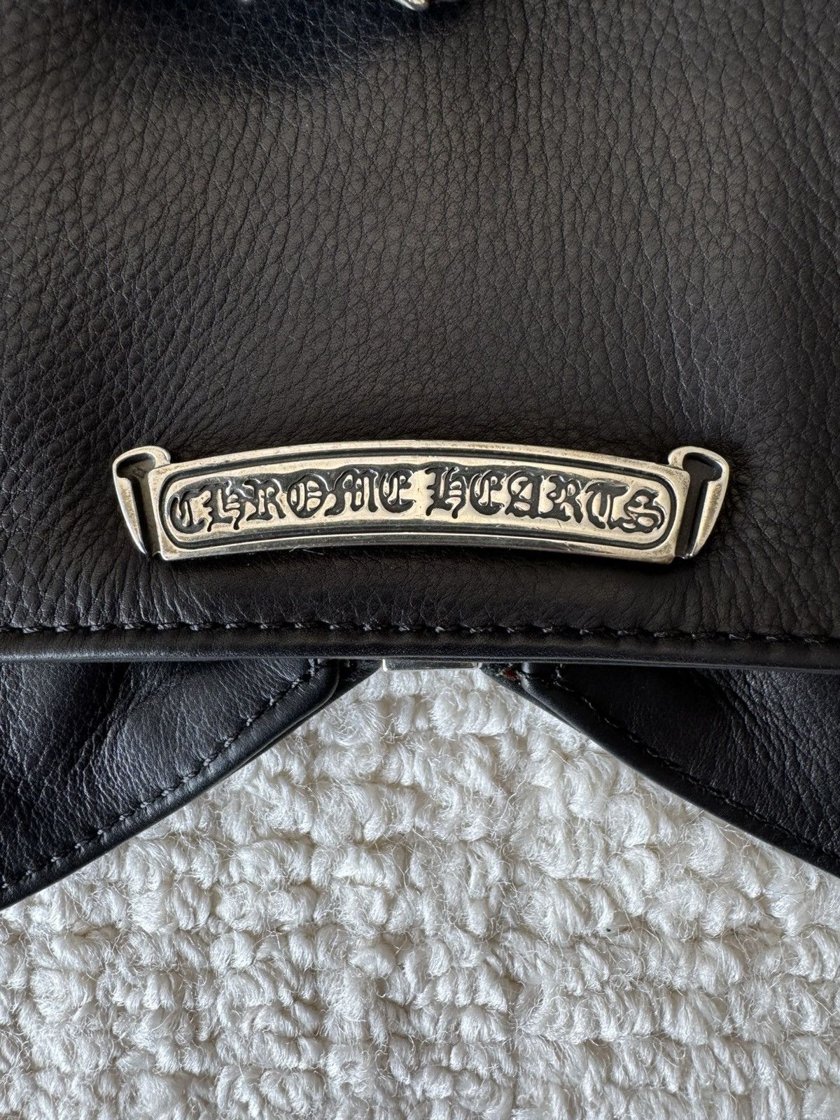 Chrome Hearts CHROME HEARTS New Calfskin Patch Vest Size 50L - 5 Thumbnail