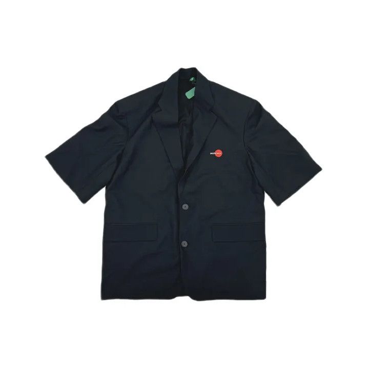 Balenciaga Black Short Sleeve Suit Jacket