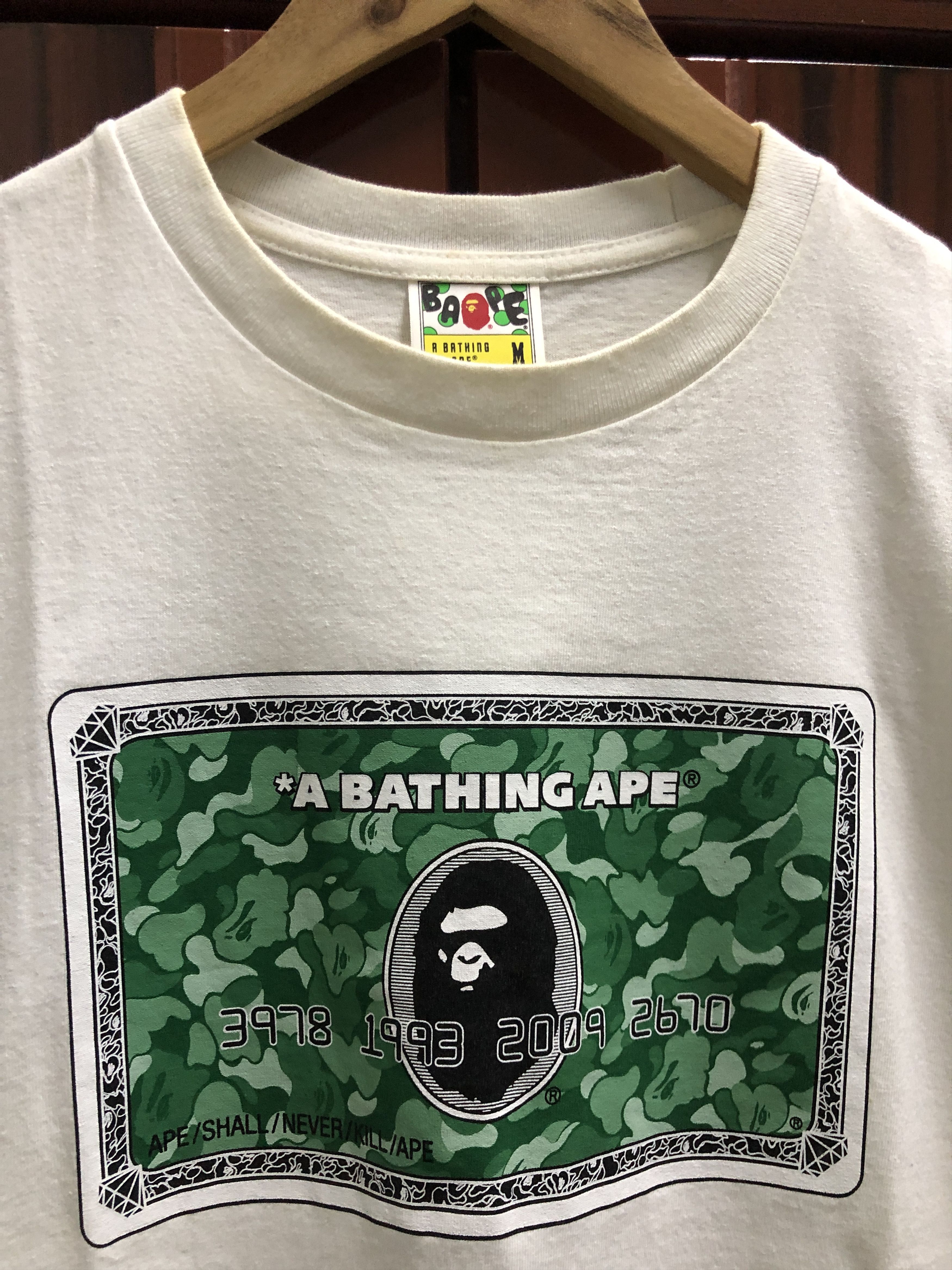 Bape BAPE Credit Card Tee Size US M / EU 48-50 / 2 - 3 Thumbnail